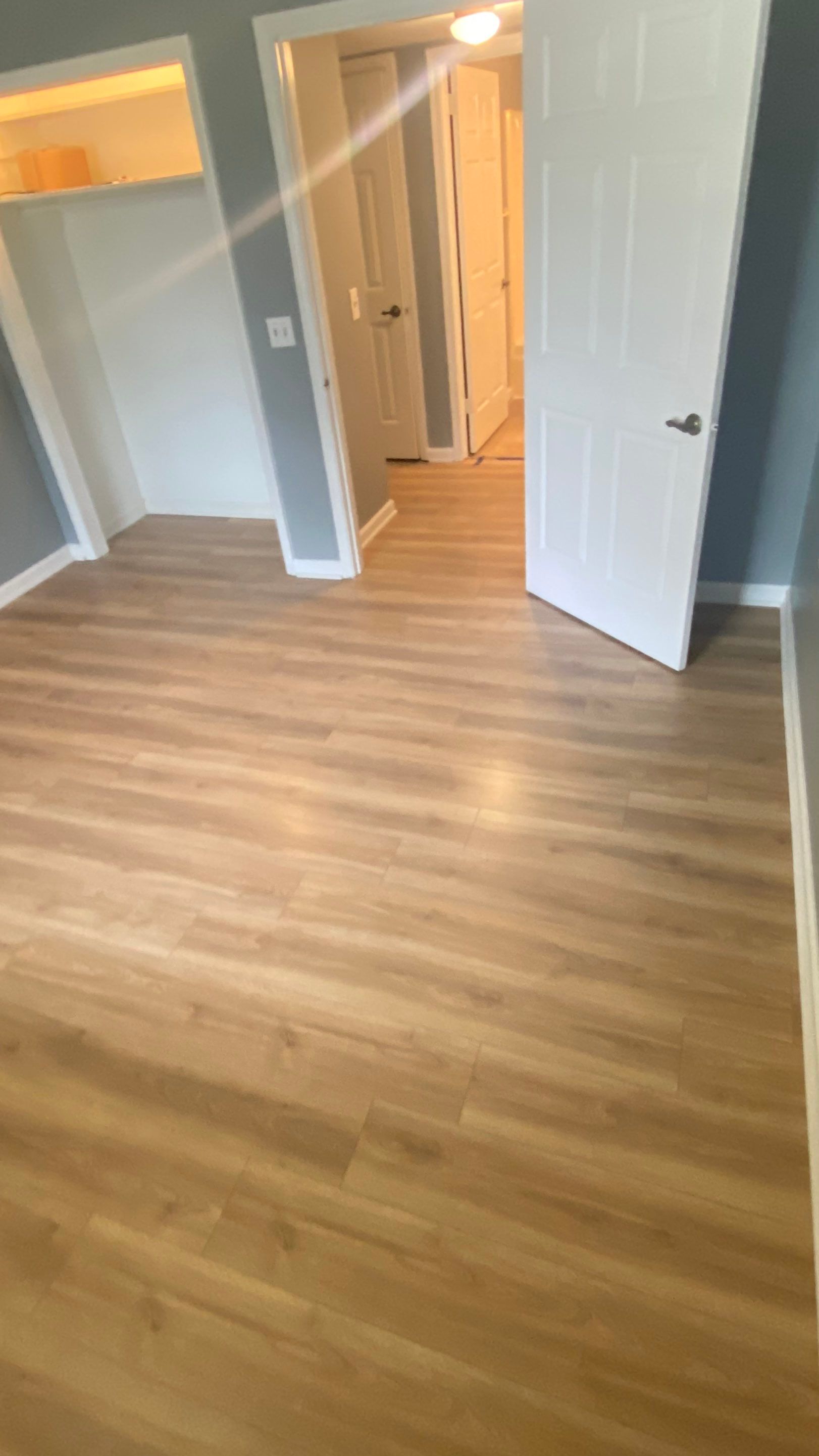 Laminate Installation in Bedroom  by Footprints Floors of Nashville