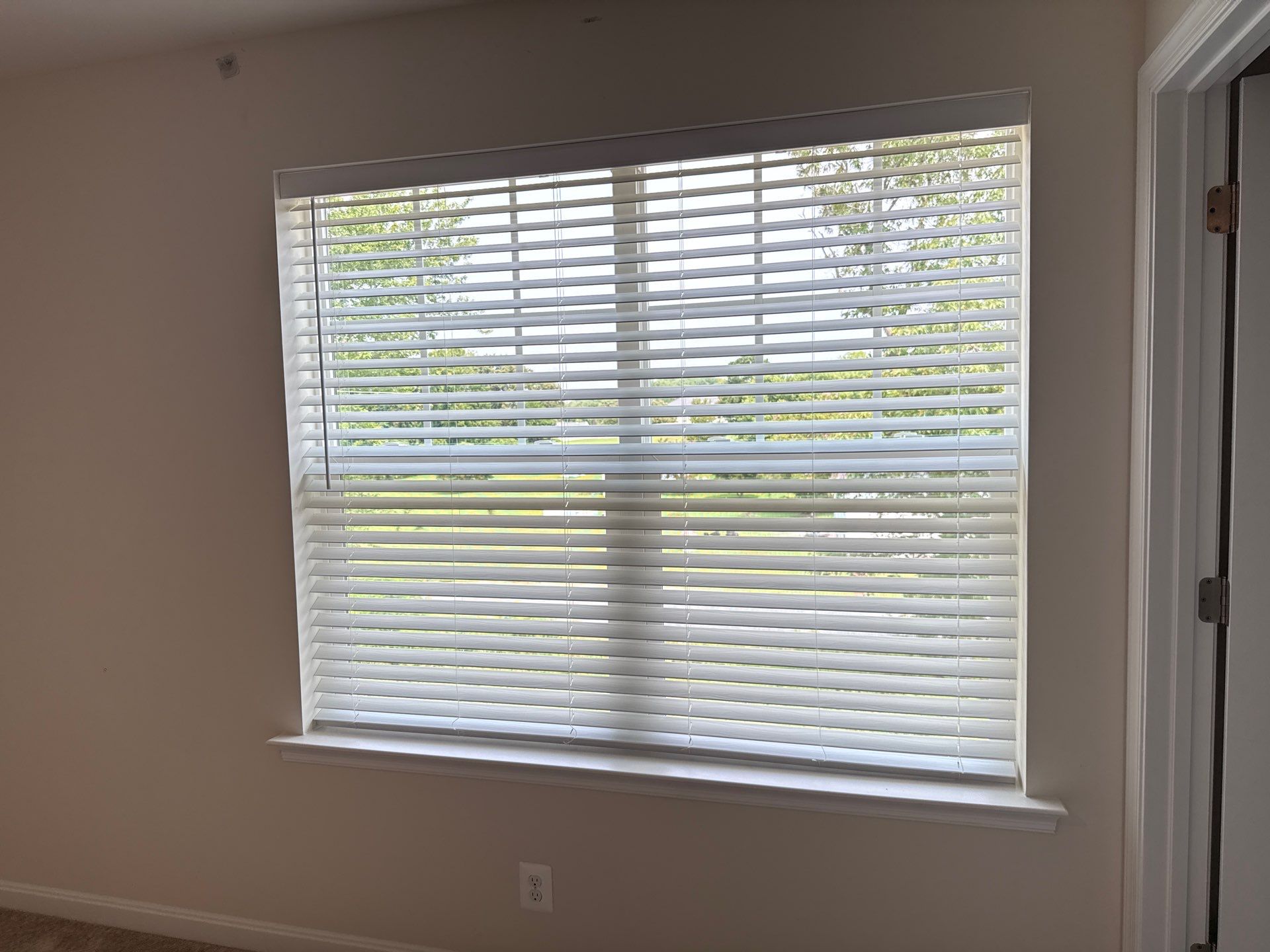 Faux Wood Blind Project in Dunkirk, MD by Southern Maryland Custom Blinds