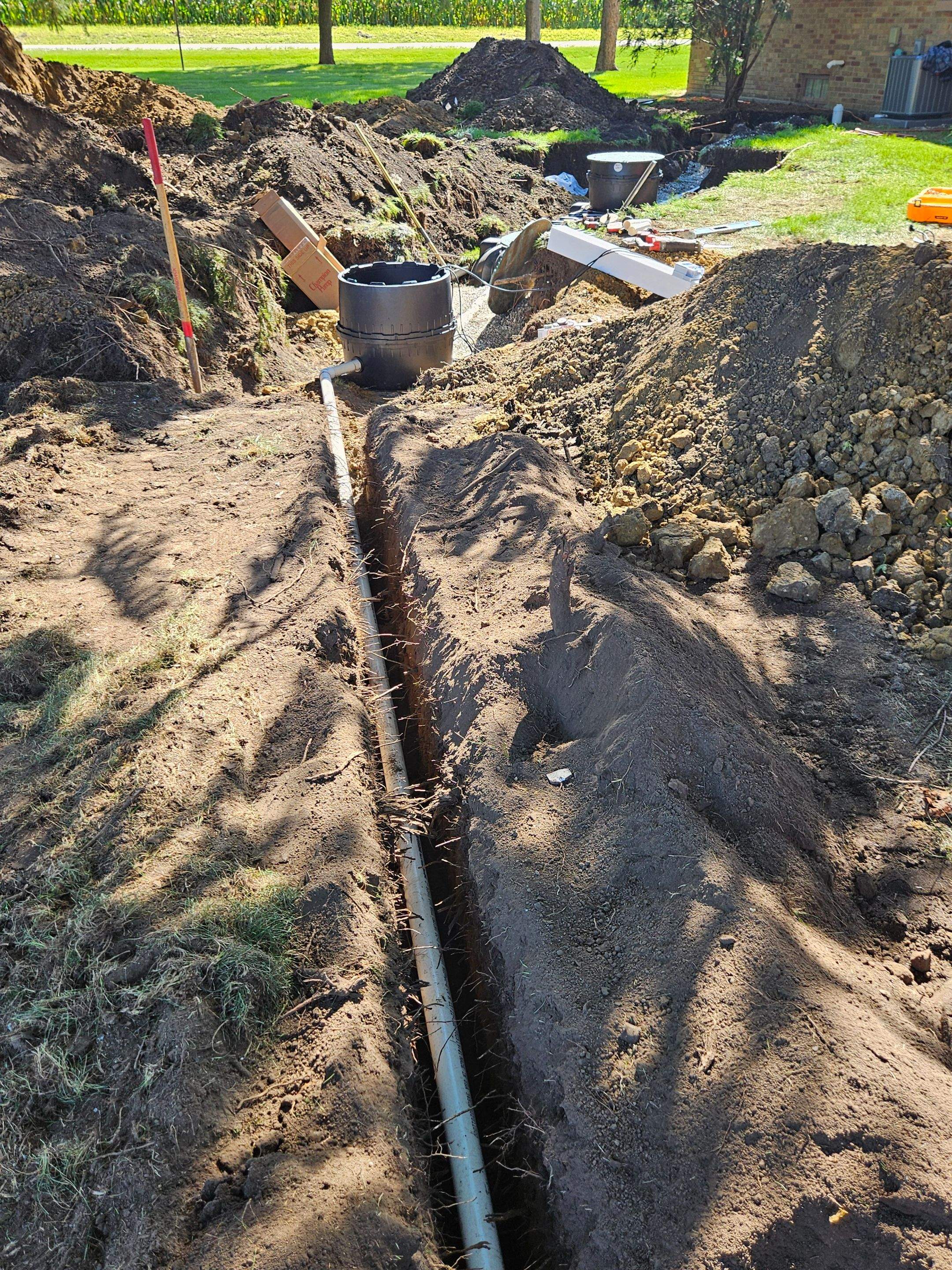 IM 1060 Plastic Septic Tank Replacement & AES Mound System by Allied Water Services