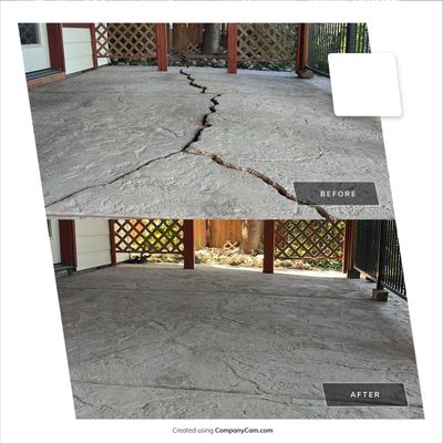 Cracking and Splintering Patio Looks Like New!
