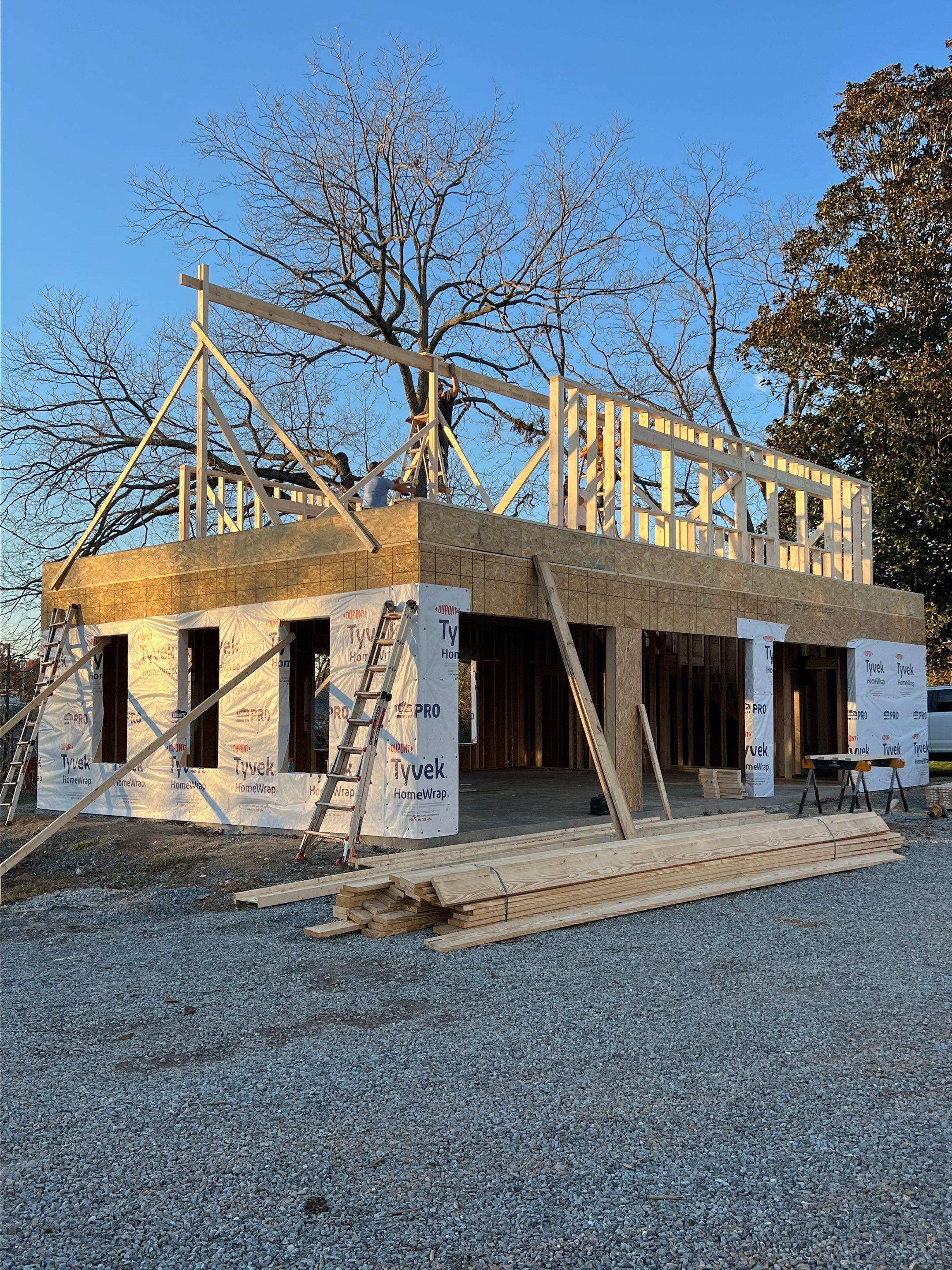 Cottage Garage Construction by JWH Contracting LLC