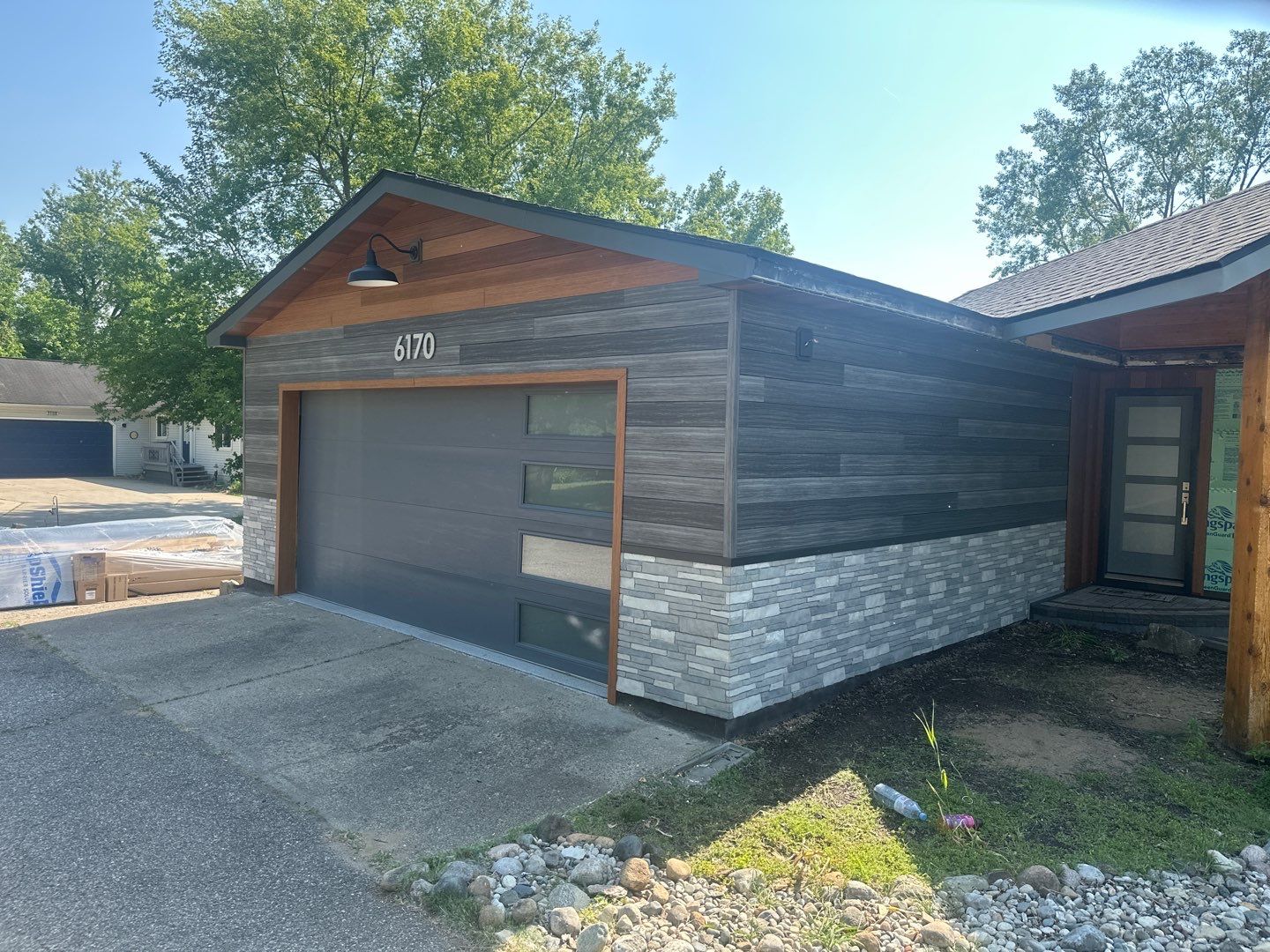 Siding Replacement using Alside Gray Oak by 180 Contractors