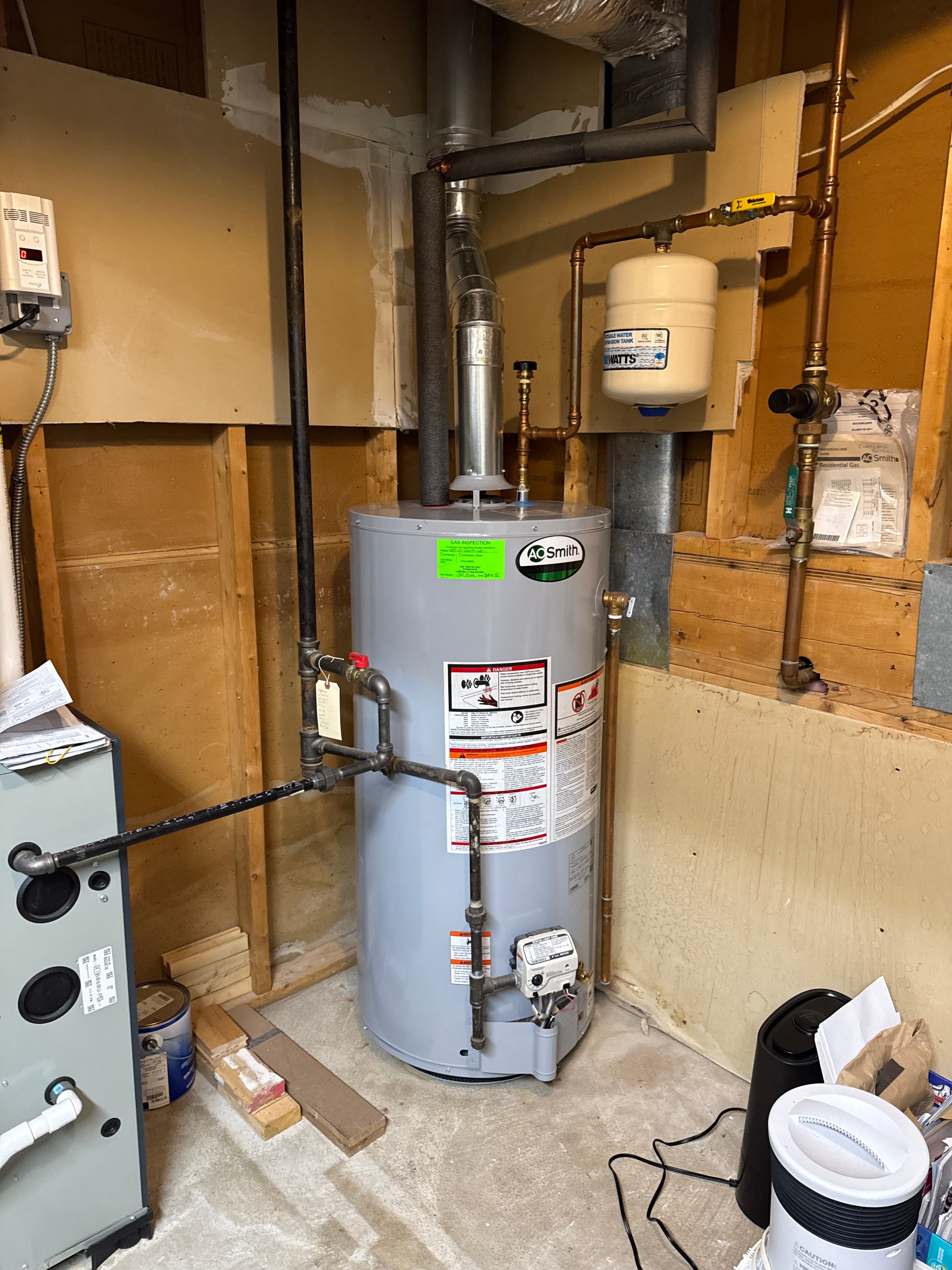 Water Softener and Heater Install by Stake Plumbing and Heating
