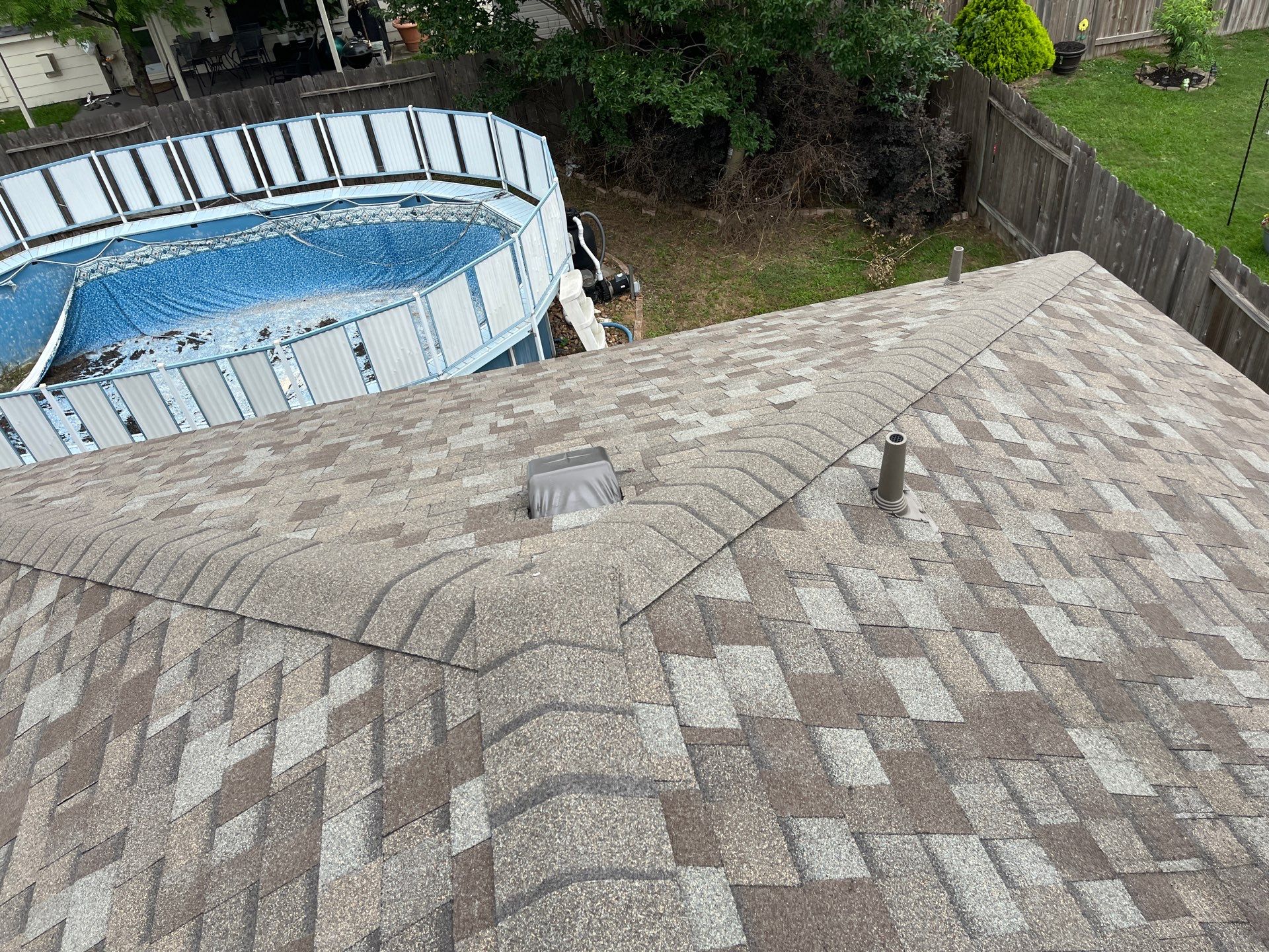 Residential Roofing Installation using Owen's Corning Duration (Lifetime) Shingles by Roof Repair Company
