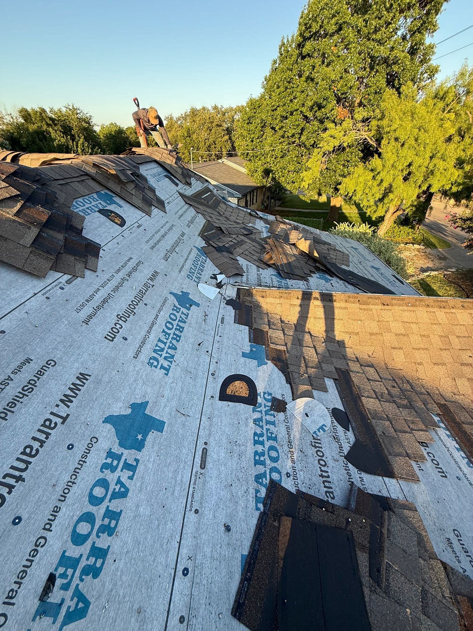 Project in Granbury by Lonestar Roofing and Restoration LLC.