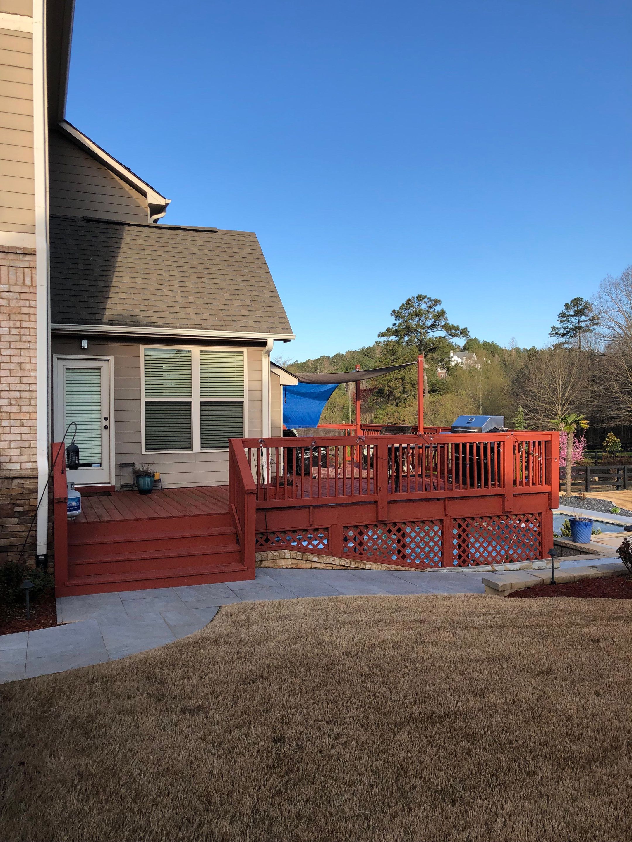 Composite Deck Installation and Railing Upgrade in Woodstock, Georgia by Swift Home Renovations 