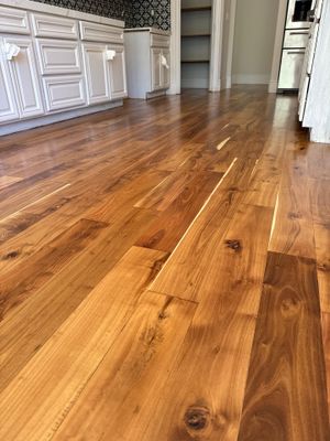 Walnut Floor Refinish