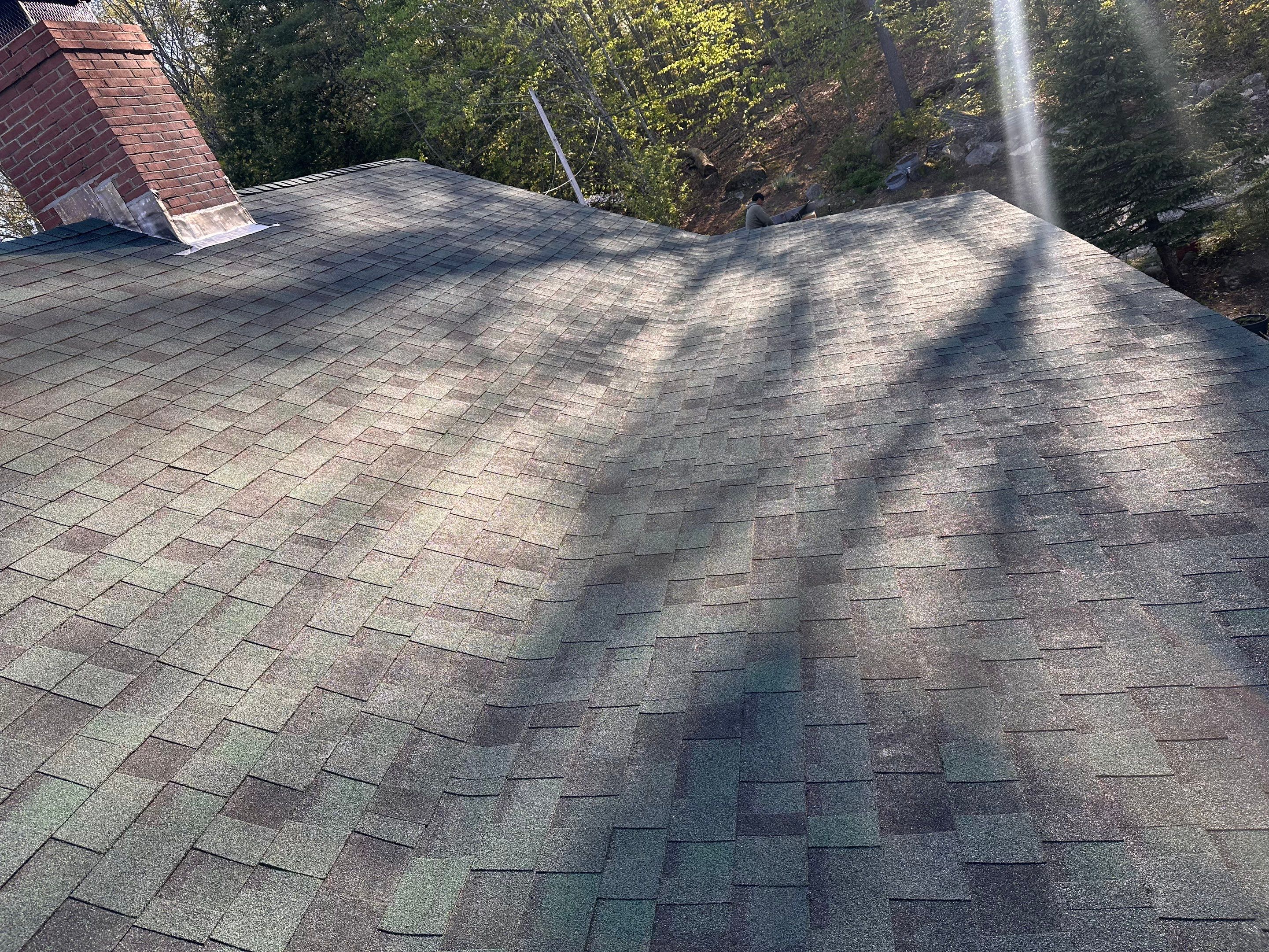 Green Architectural Asphalt Shingle Roof Replacement in Epsom by Tall pine roofing