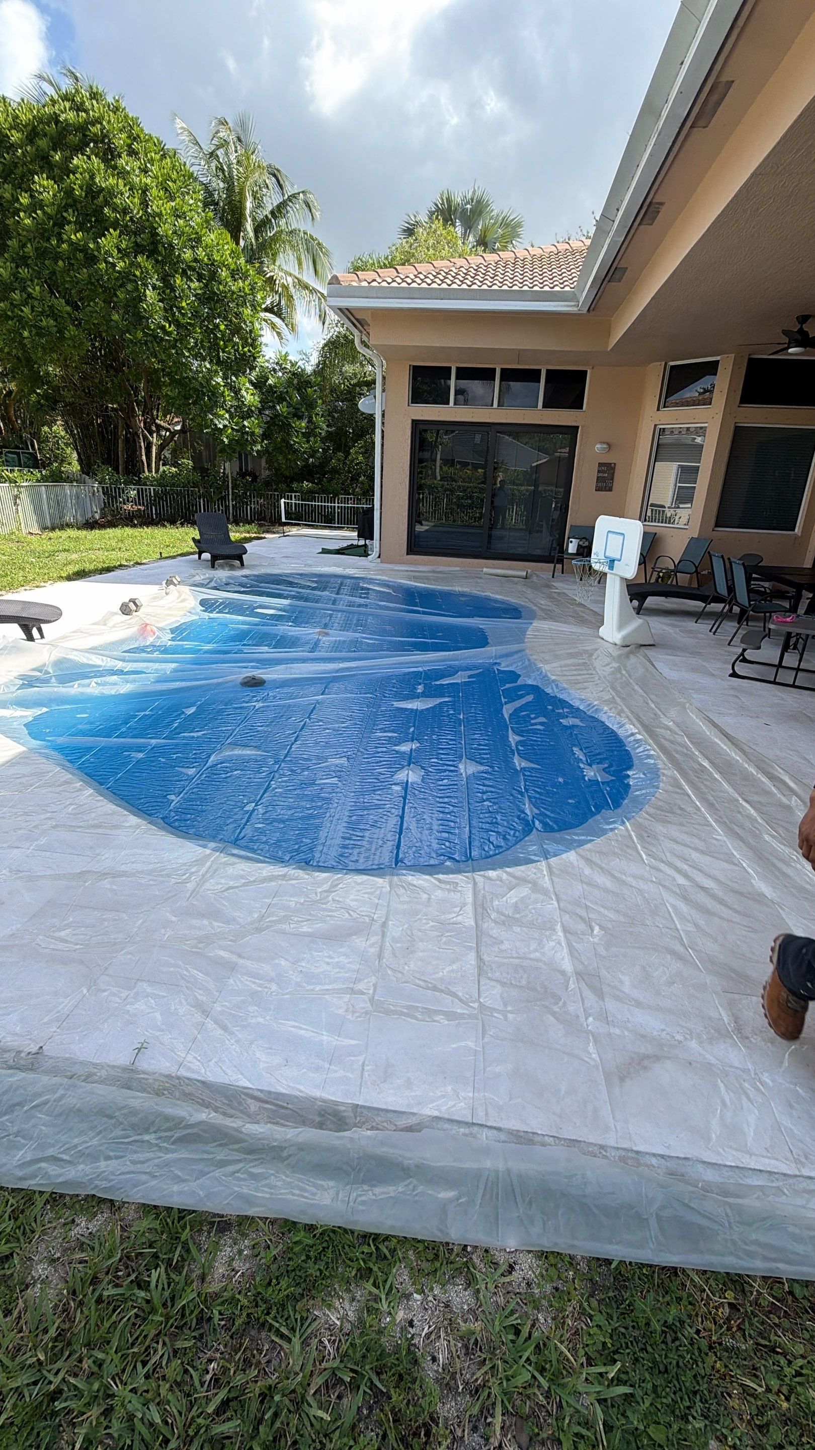 Concrete Tile Roof Leak Repair and Wood Decking Replacement in Parkland by Aastro Roofing