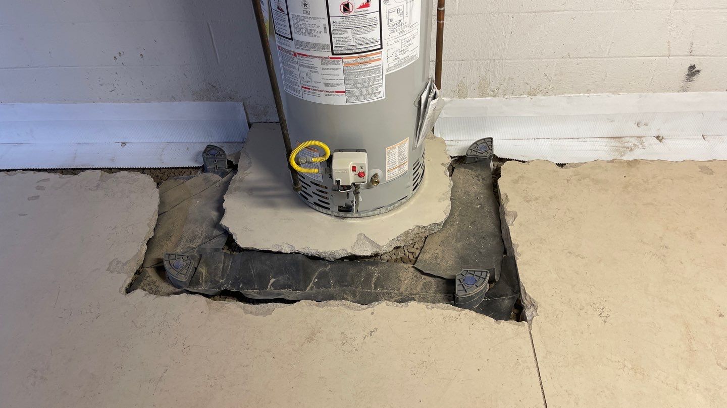 Interior Basement Waterproofing System by Toledo Basement Repair