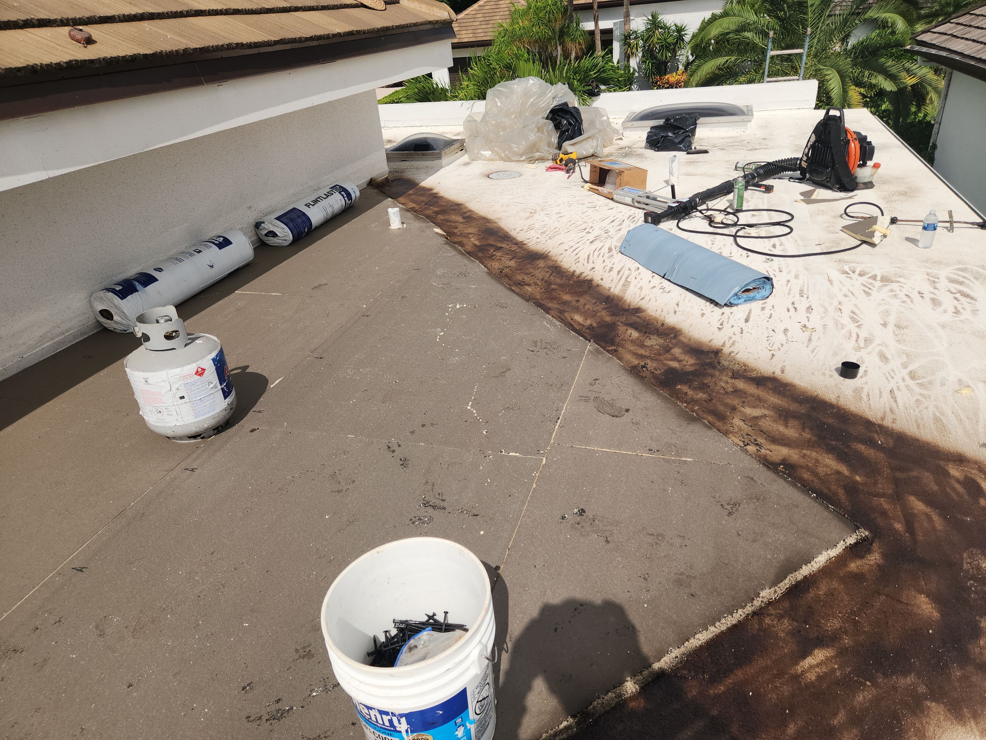 Flat Roof Restoration and Silicone Coating in Boca Raton by Aastro Roofing