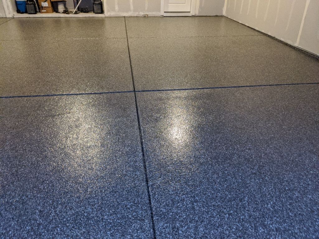 Garage Transformation using Silver Creek by Croc Coatings, LLC