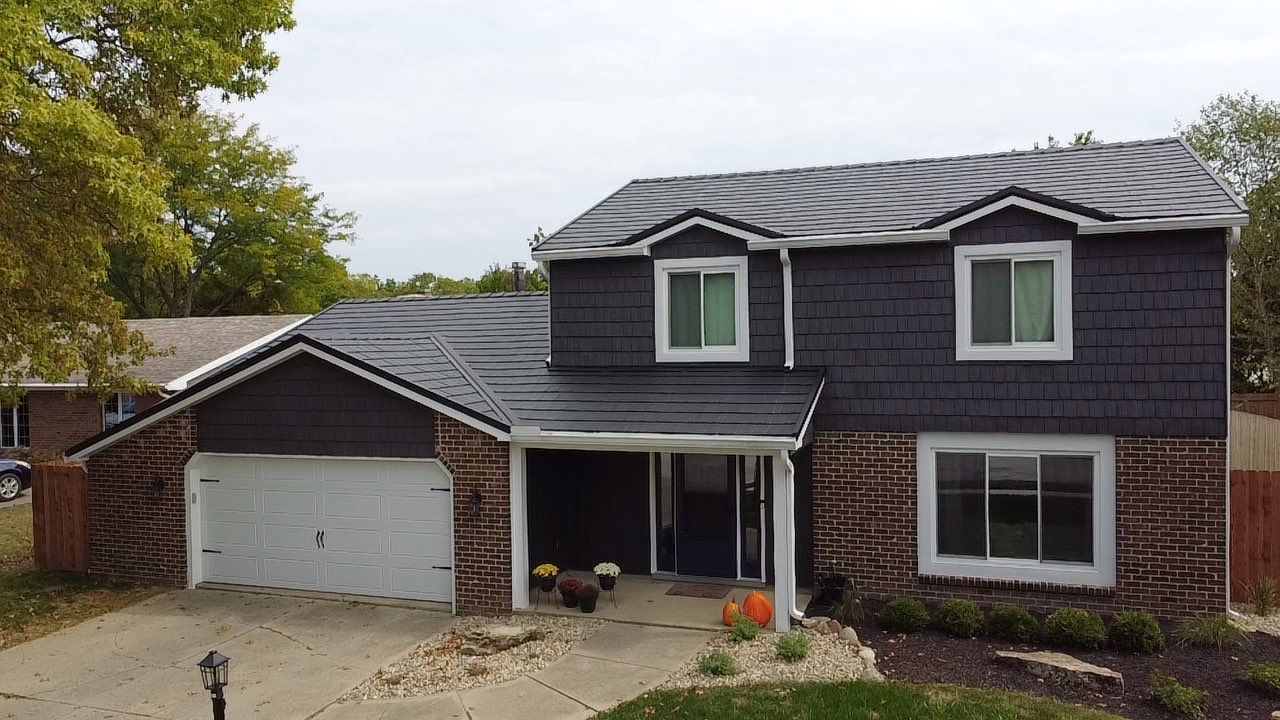 Full Exterior Home Transformation – Metal Slate Roof in Fort Wayne, IN by 4Ever Metal Roofing