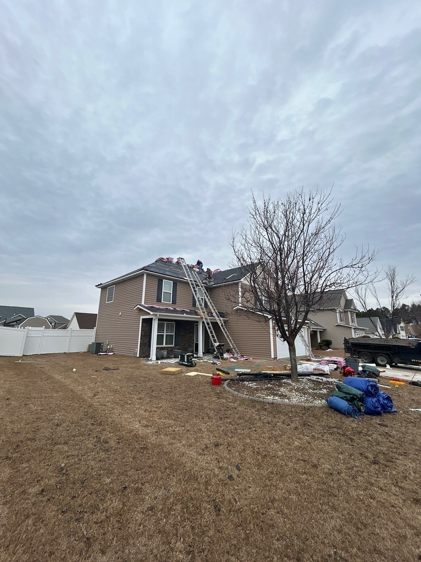 Residential Roofing Installation using Owens Corning by Karcher Roofing & Construction