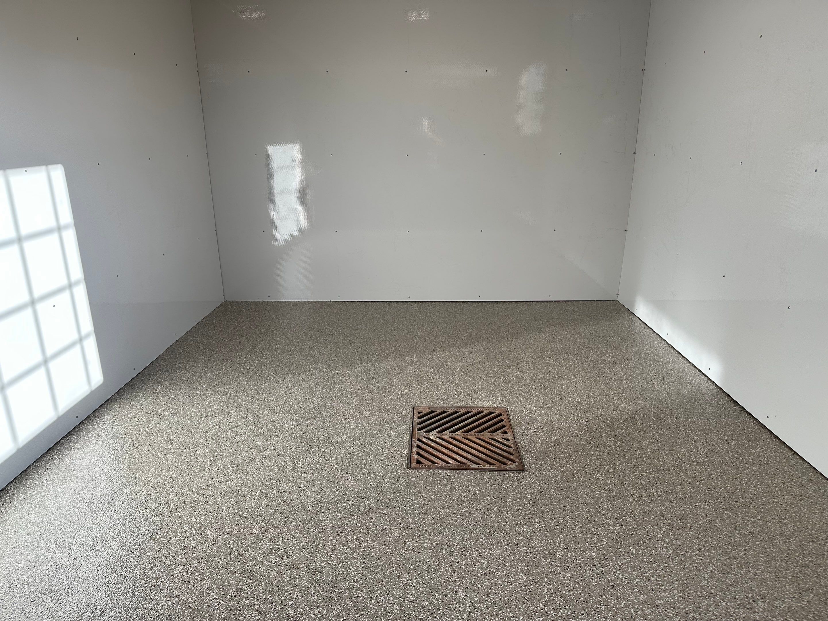 Tack Room TransFLOORmation using Pebble Beach by Croc Coatings, LLC