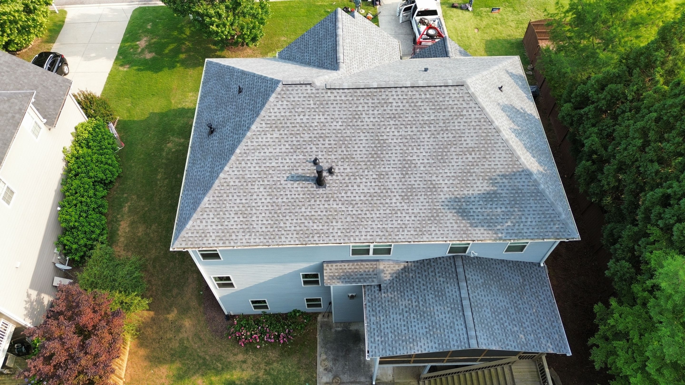 Cumming, GA Roof Replacement GAF Timberline HDZ Pewter Gray by Reset Roofing