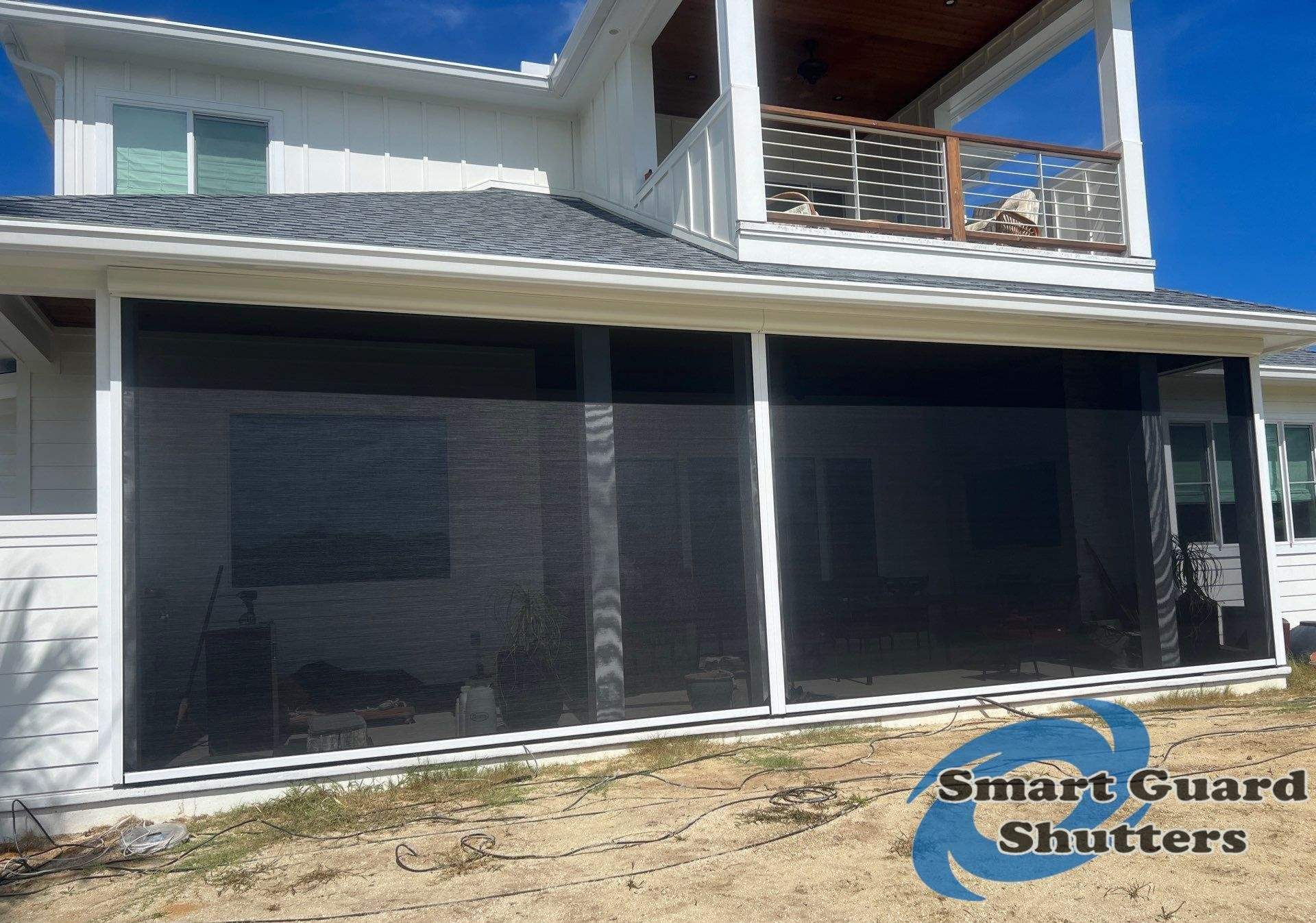Retractable Sun & Bug Screen  by Smart Guard Shutters