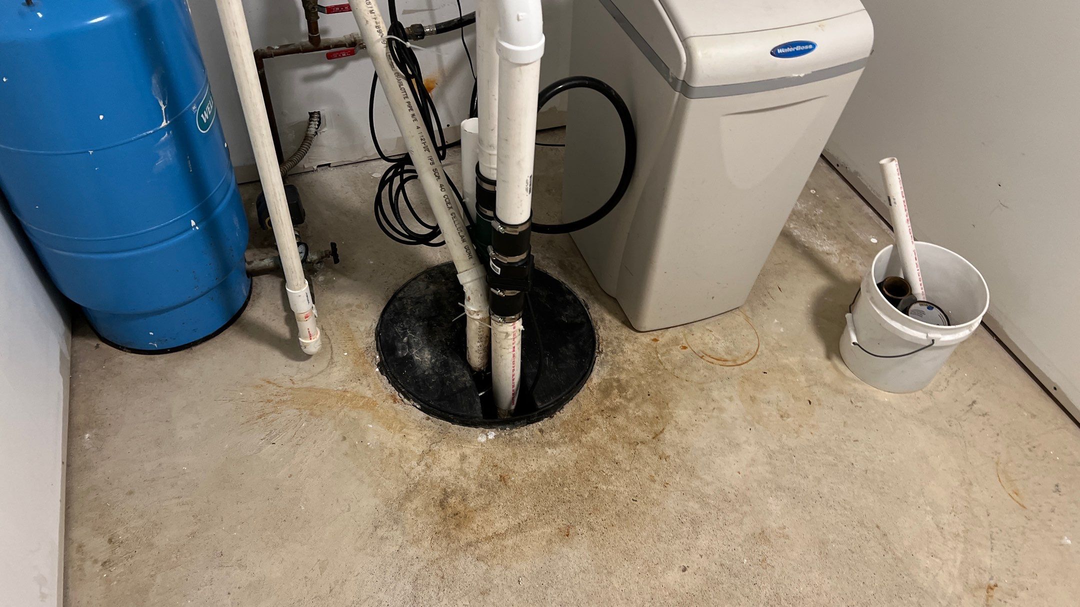 Basement Floor using Driftwood by Your1DayFloor.com