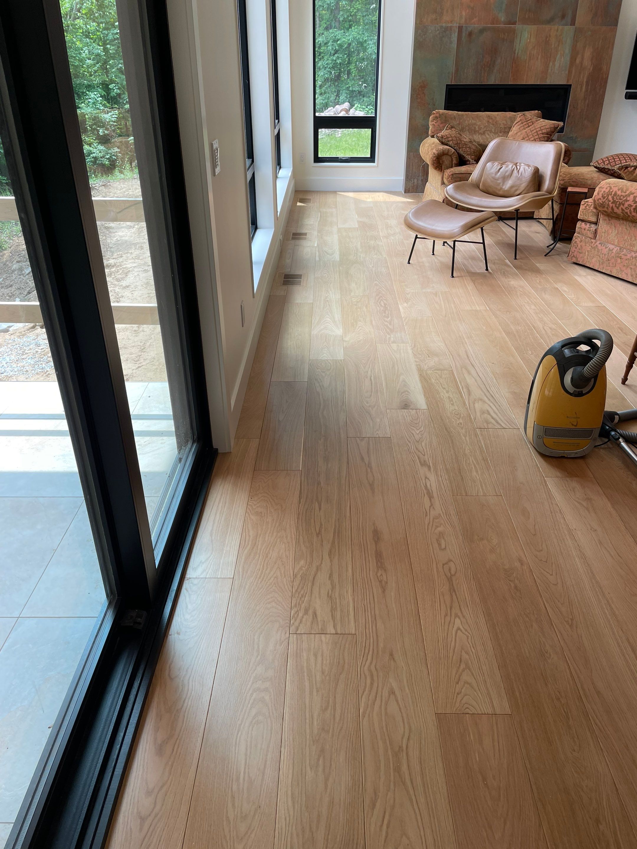 Engineered European White Oak with Matching Custom Stair Nose by RTBaldwin Hardwood Floors