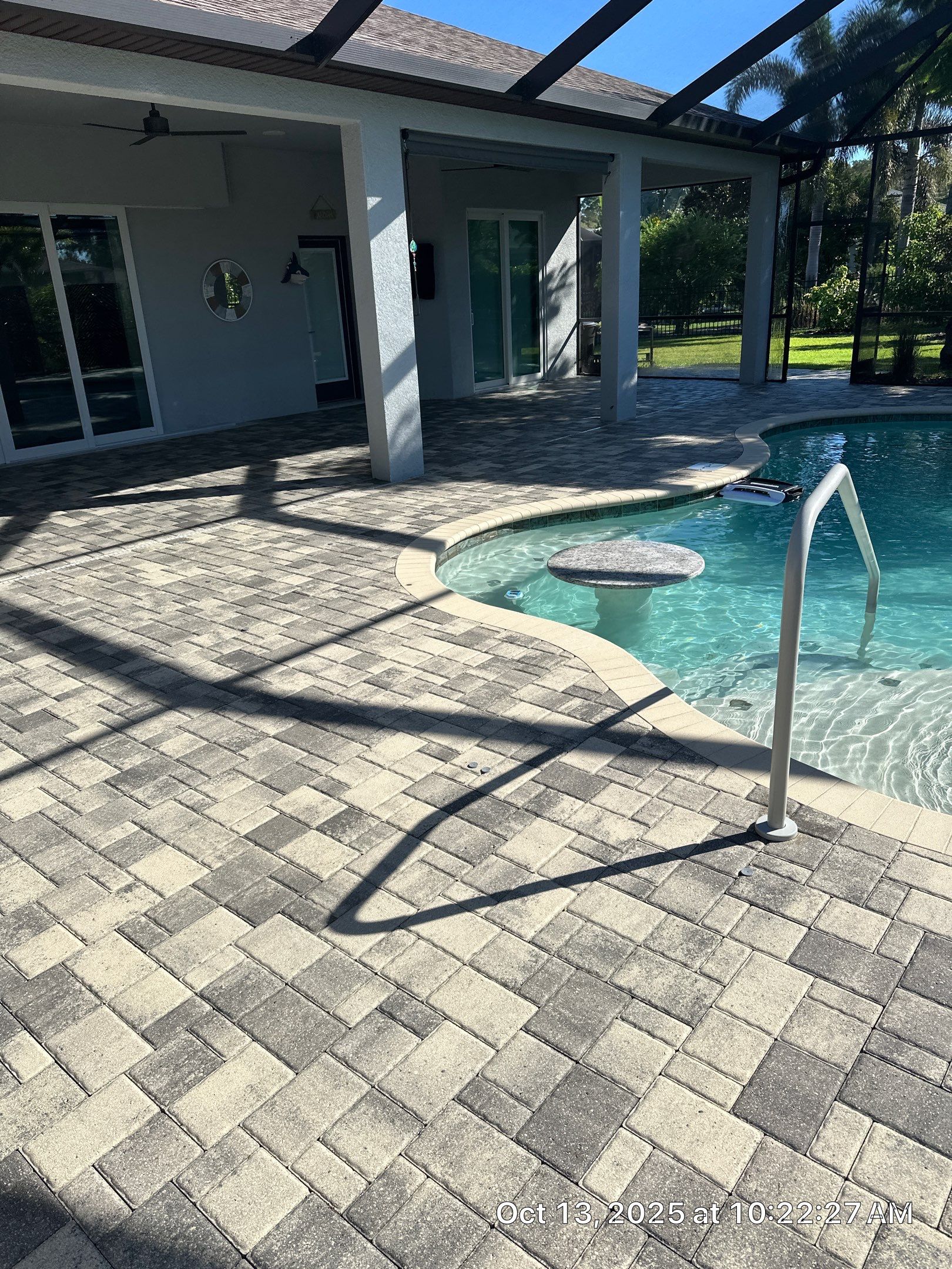 Residential Paver Sealing for Driveway and Pool Deck in La Paloma Sun City Center by Supreme Paver Experts