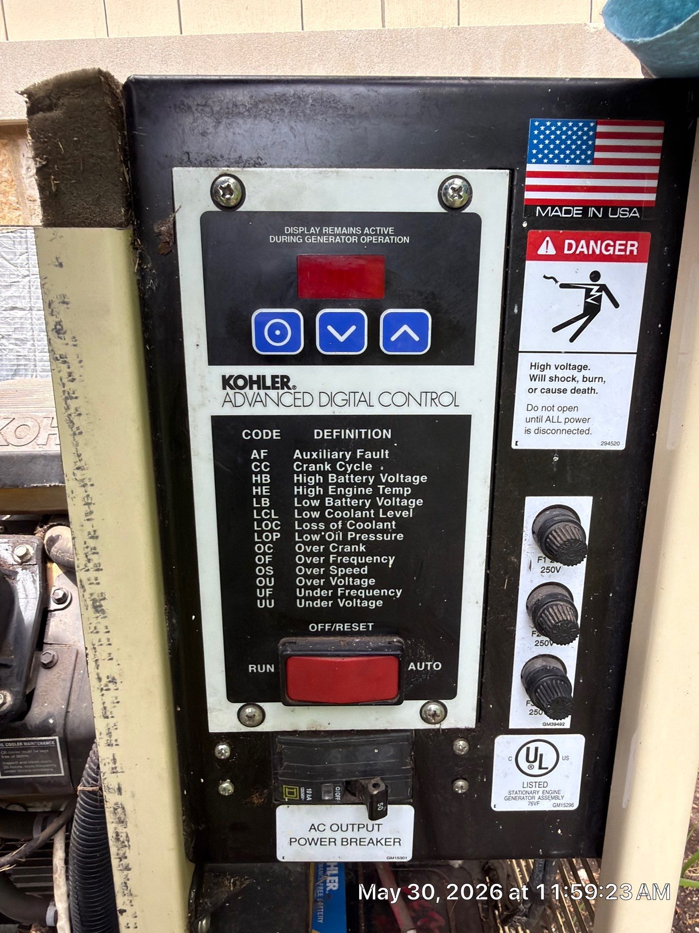 Kohler Standby Generator Annual Tune-Up & Inspection – Lake Bluff, IL | GSHA Services, LTD by GSHA Services LTD