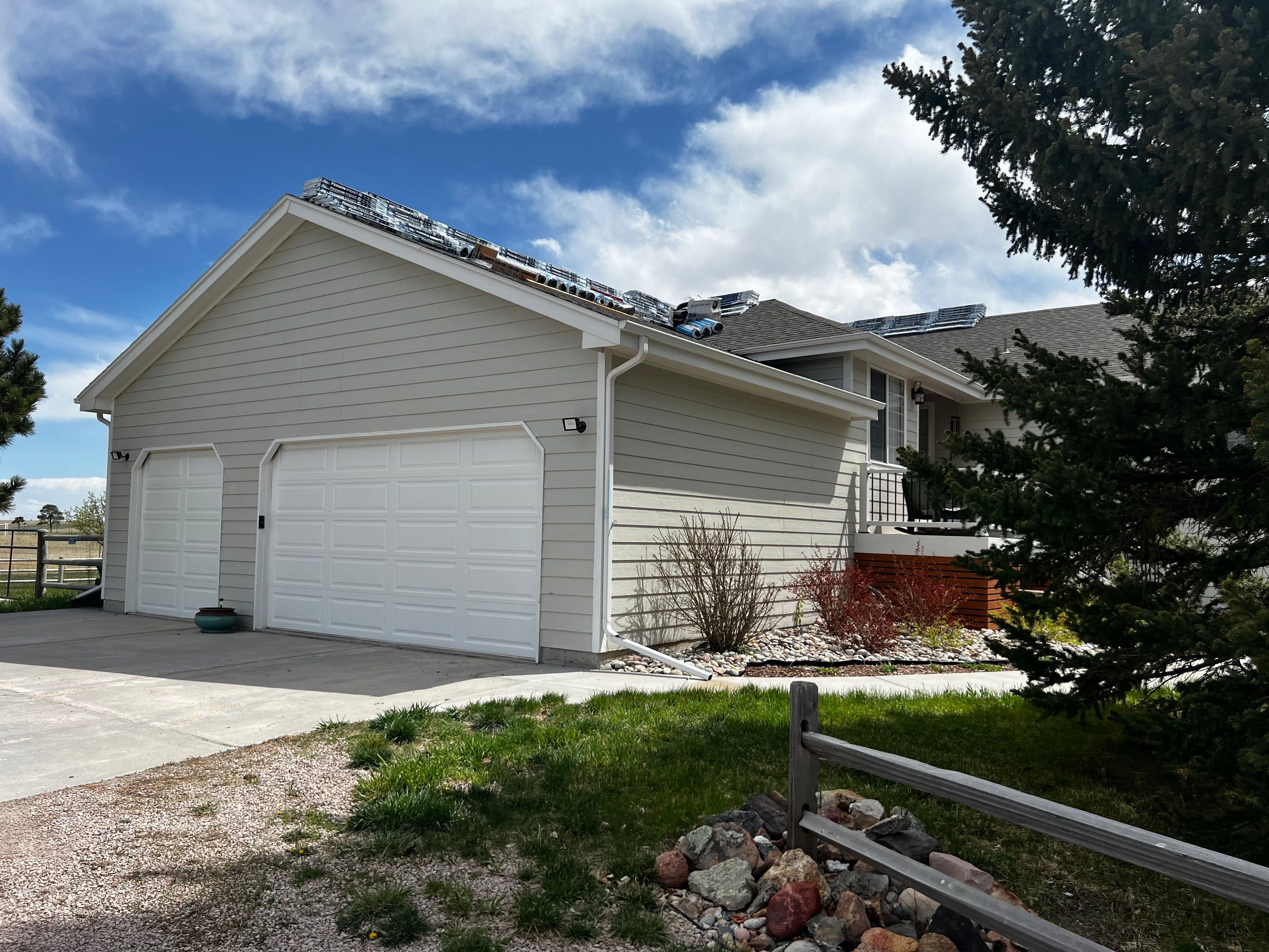 Residential Roofing Installation using Atlas Pinnacle Impact Weathered Wood by Blue Peaks Roofing LLC 