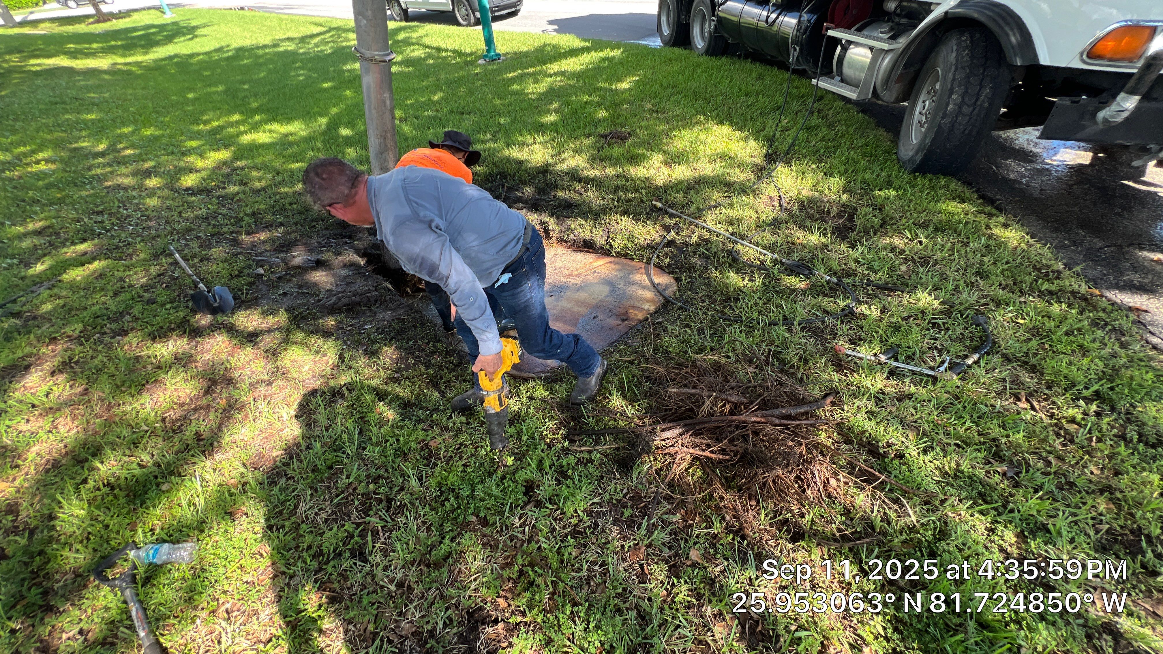 Culvert Cleaning at Bank of America on Marco by Don Mar, Inc. Storm Water Solutions