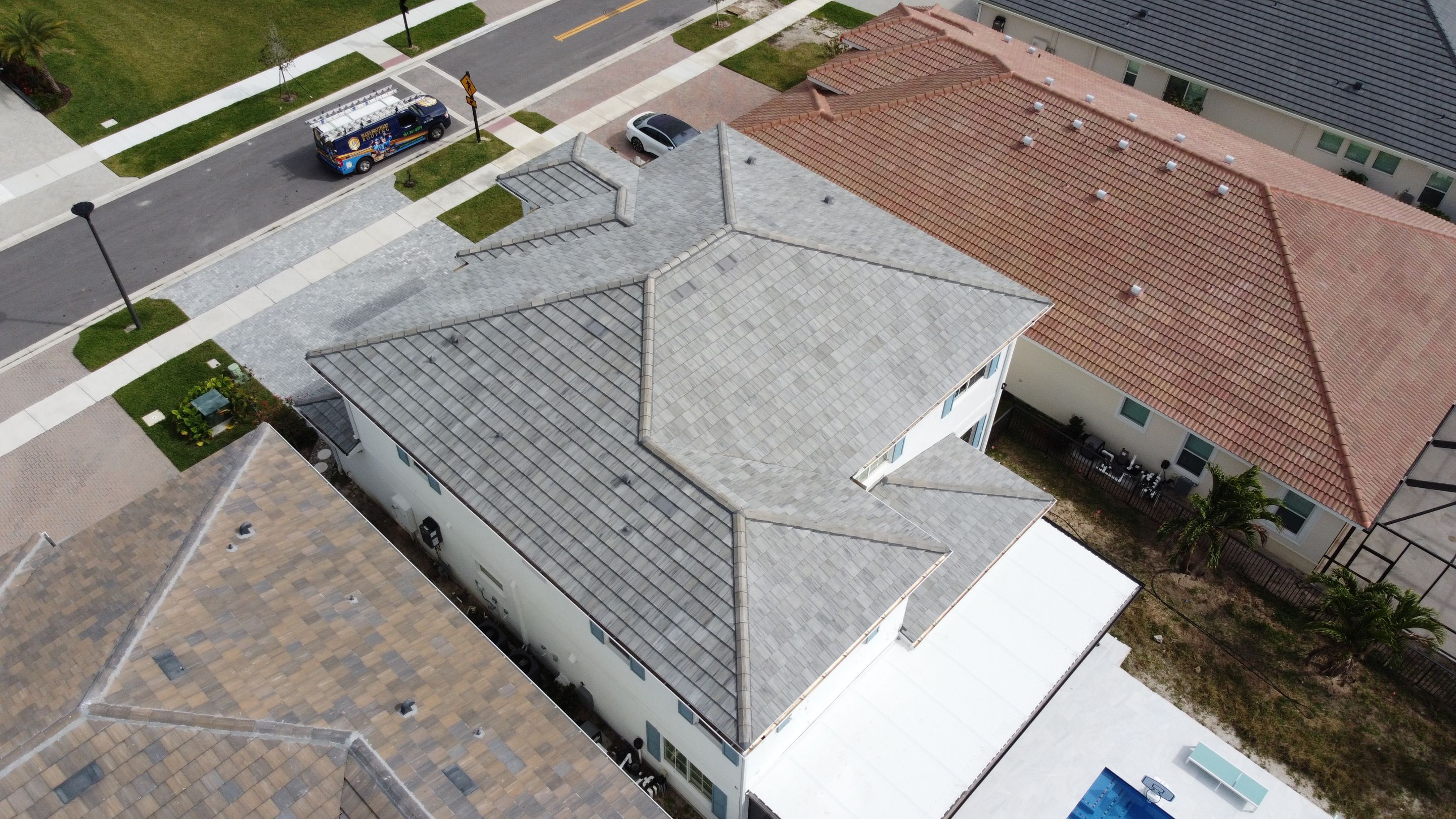 Residential Roofing Installation using Eagle Roofing Tile by BLUES BROTHERS ROOFING