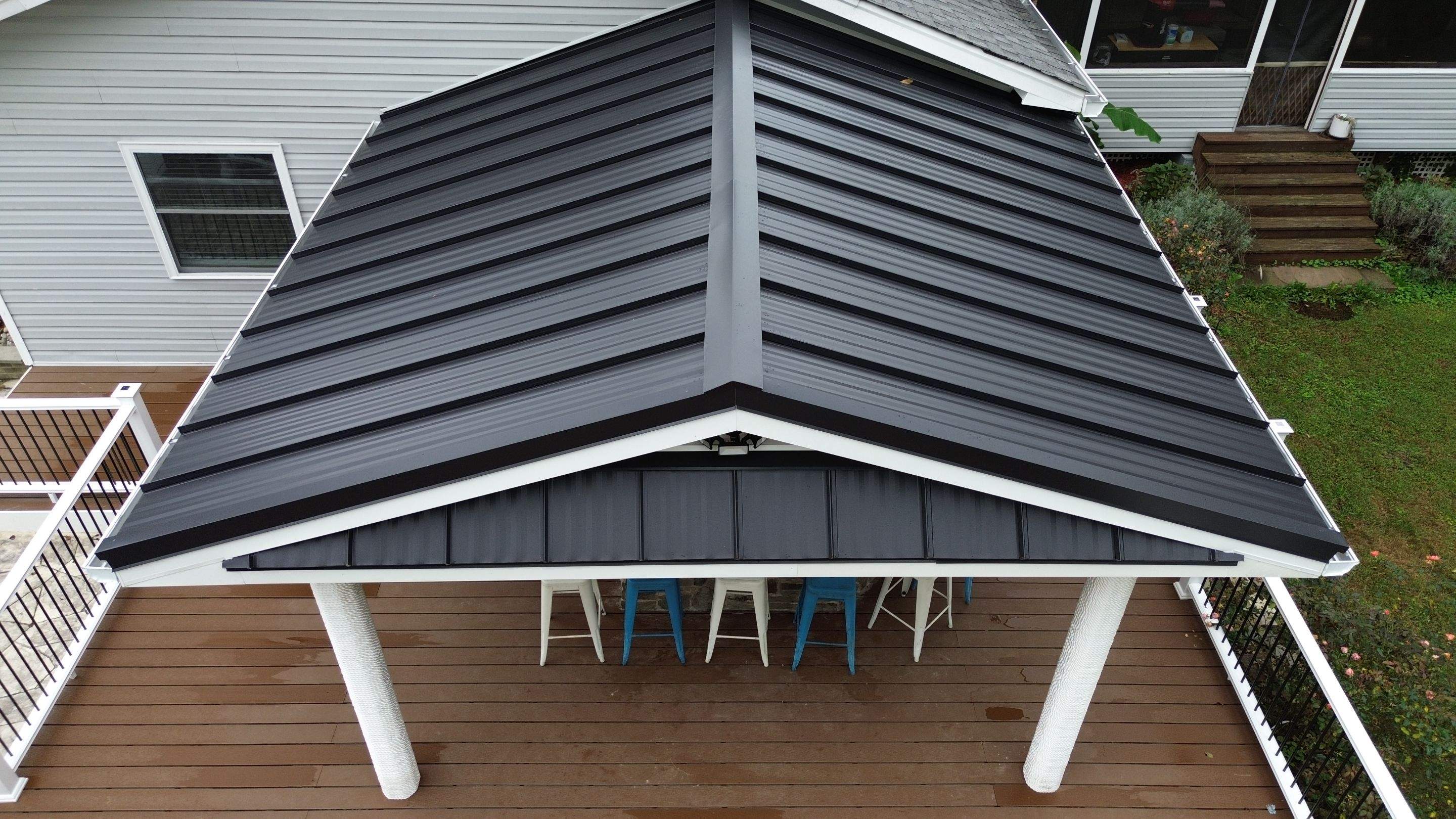 New Black Metal Roof Install in Owings, MD  by Storm Ready Exteriors