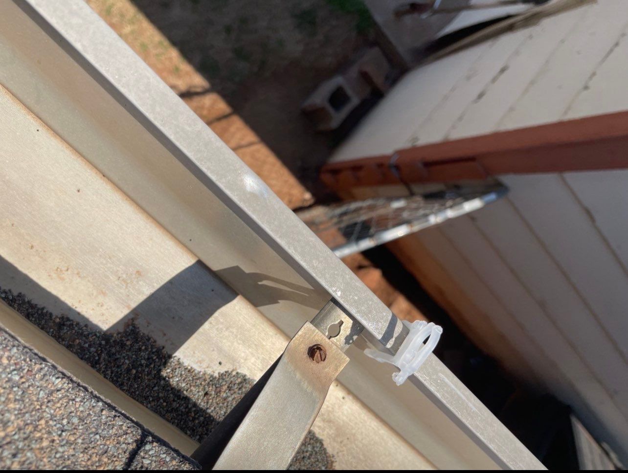 Hail Damage on a Roofing System by Icon Roofing And Construction 