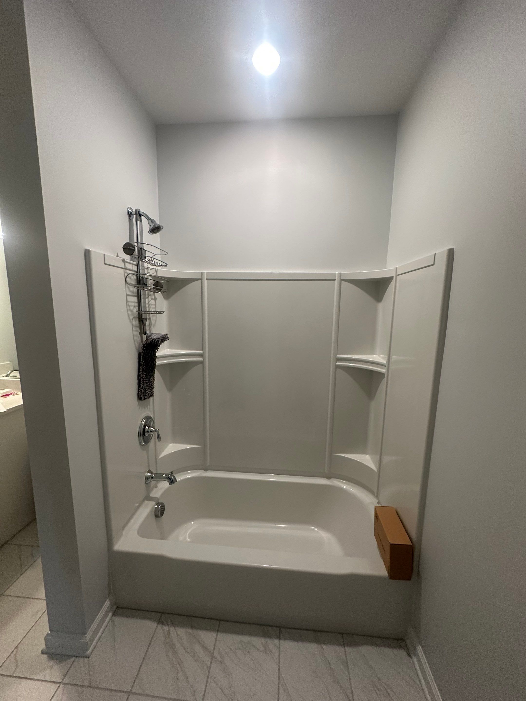 Tub To Shower Transformation in Malrborough, MA  by Yankee Home Improvement