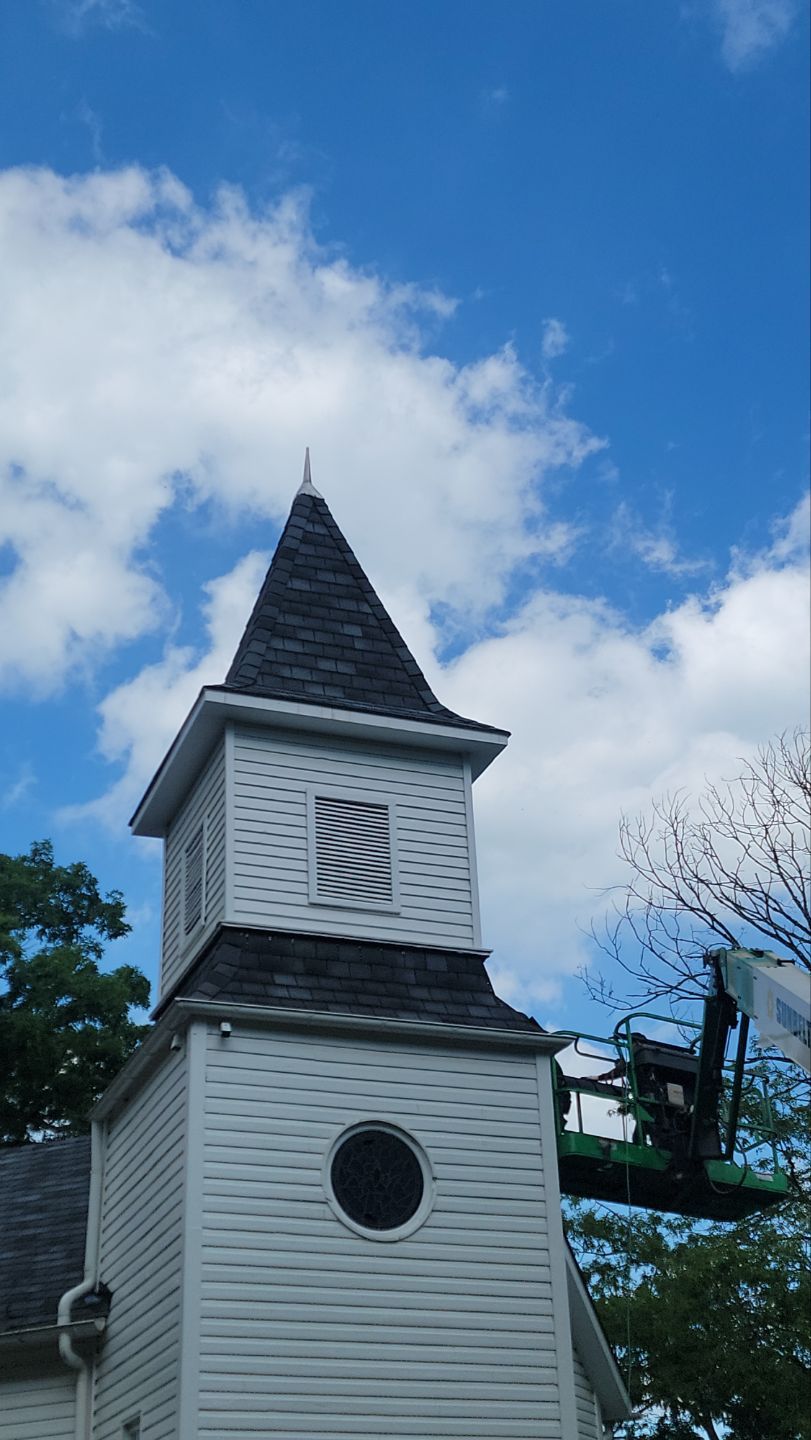 Church Roof Installation using GAF Slateline by ExteriorPros