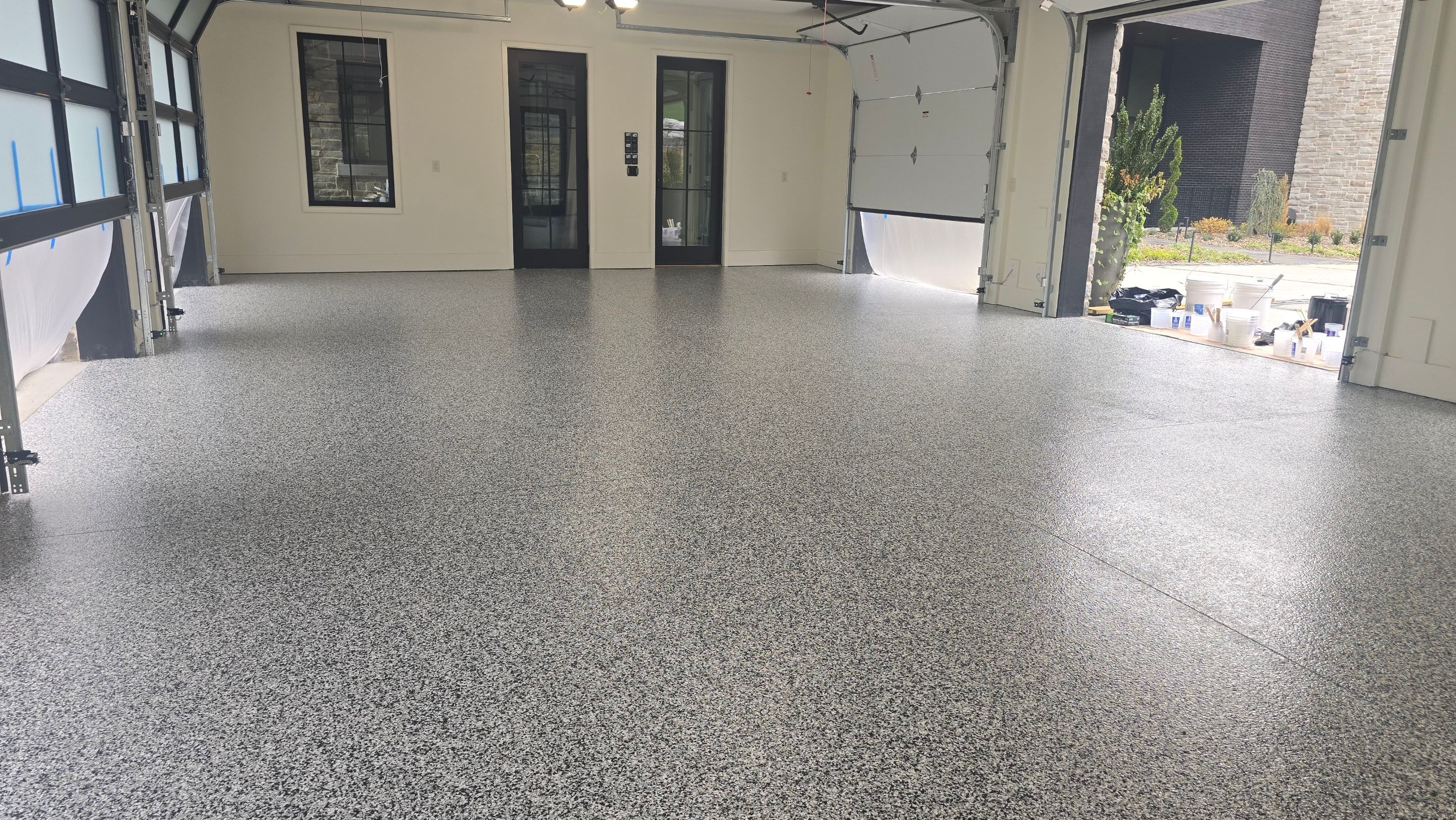 Garage using Domino by Elite Floor Solutions
