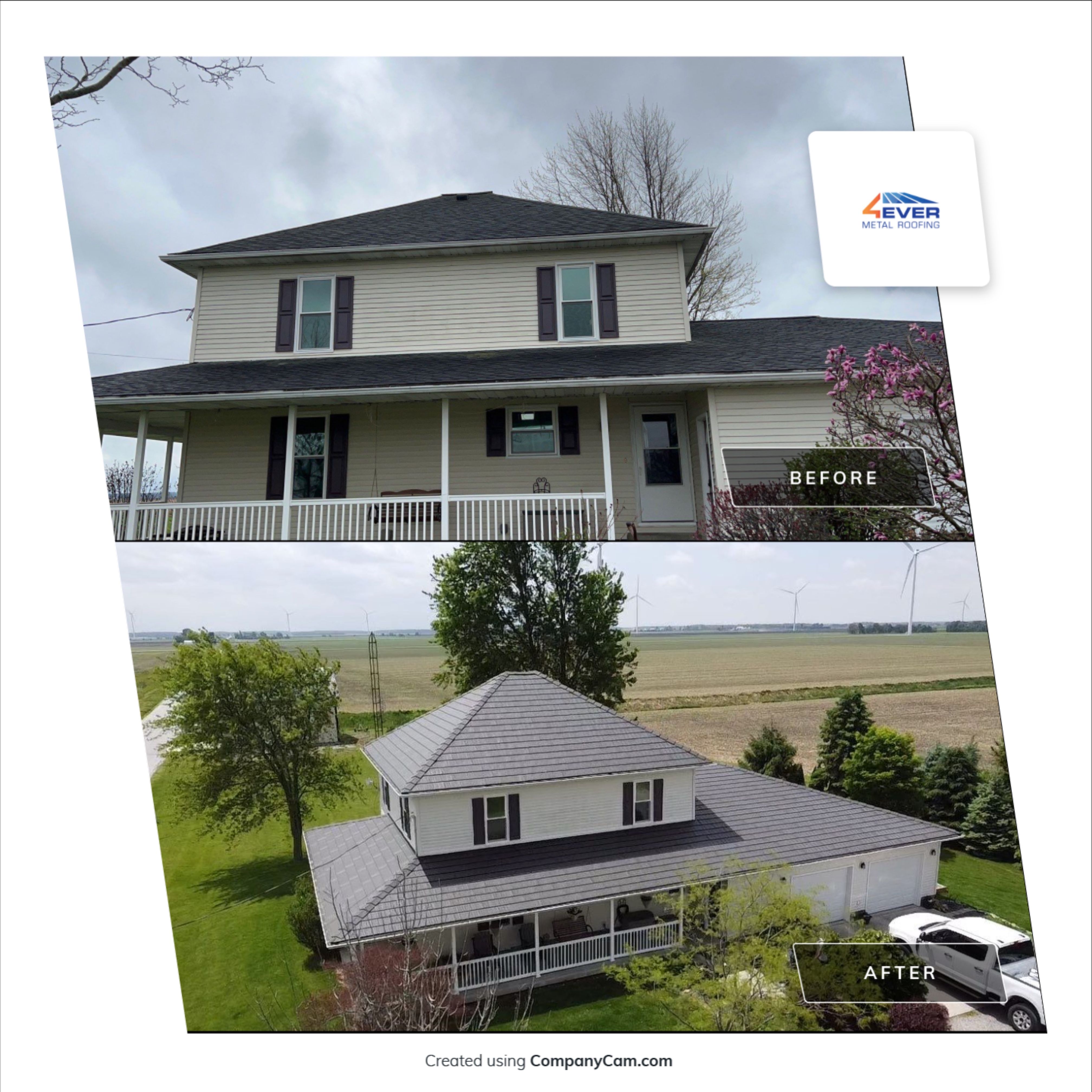 Wind-Resistant Metal Shingle Shake Roof Installation – Lima, Ohio by 4Ever Metal Roofing