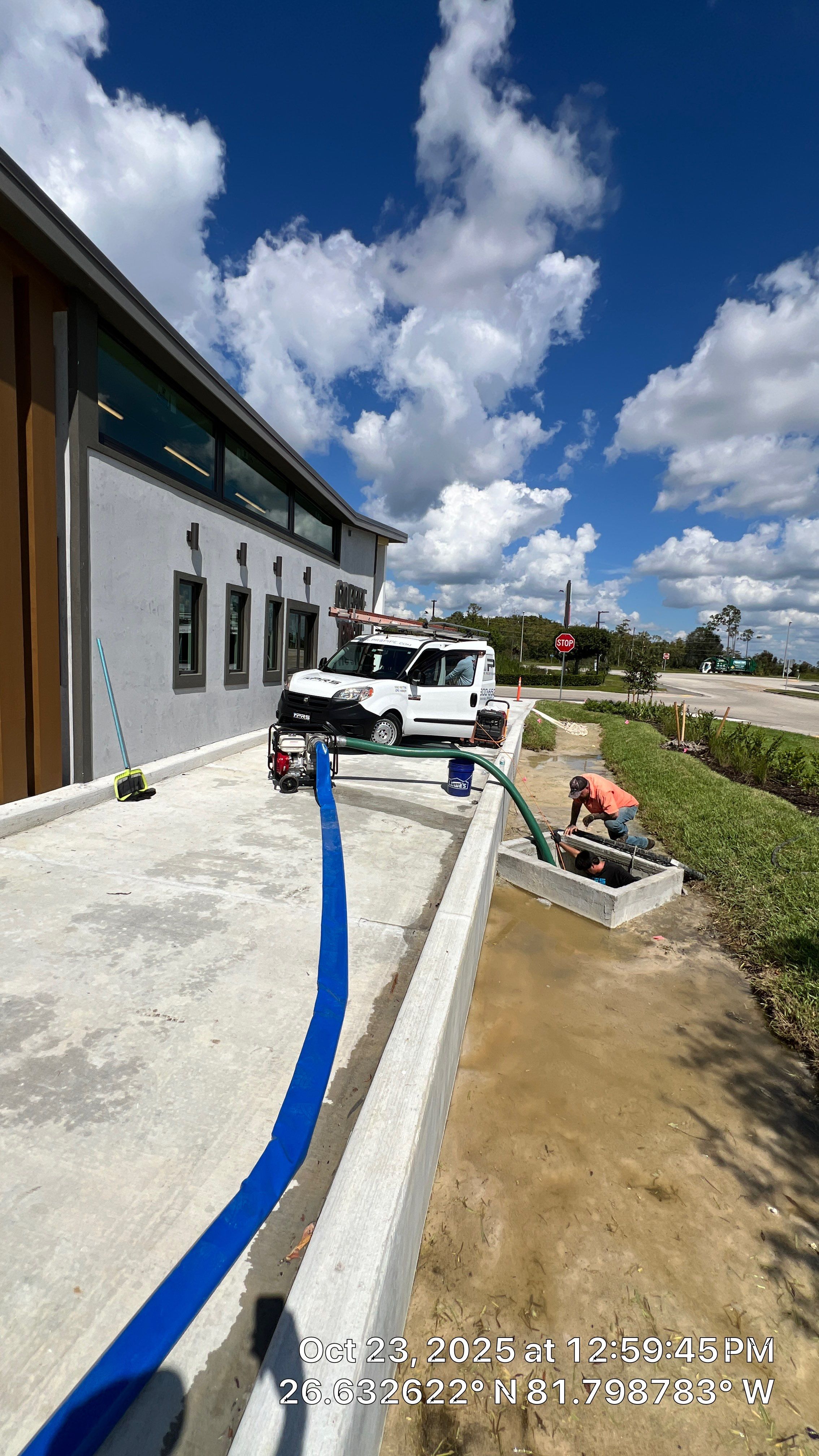 Coffee Rush Fort Myers with PRS by Don Mar, Inc. Storm Water Solutions