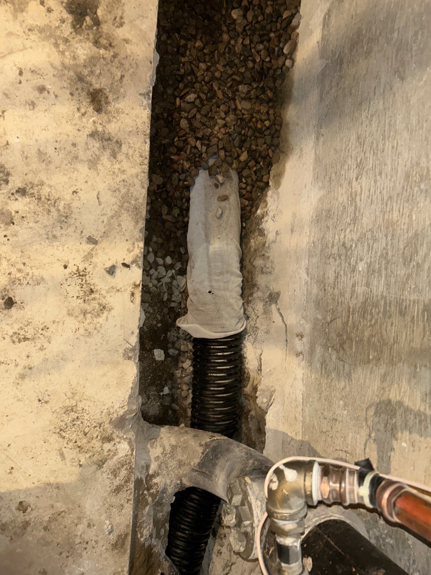 Drain tile for a General Contractor Partner by Waterproofing Northeast