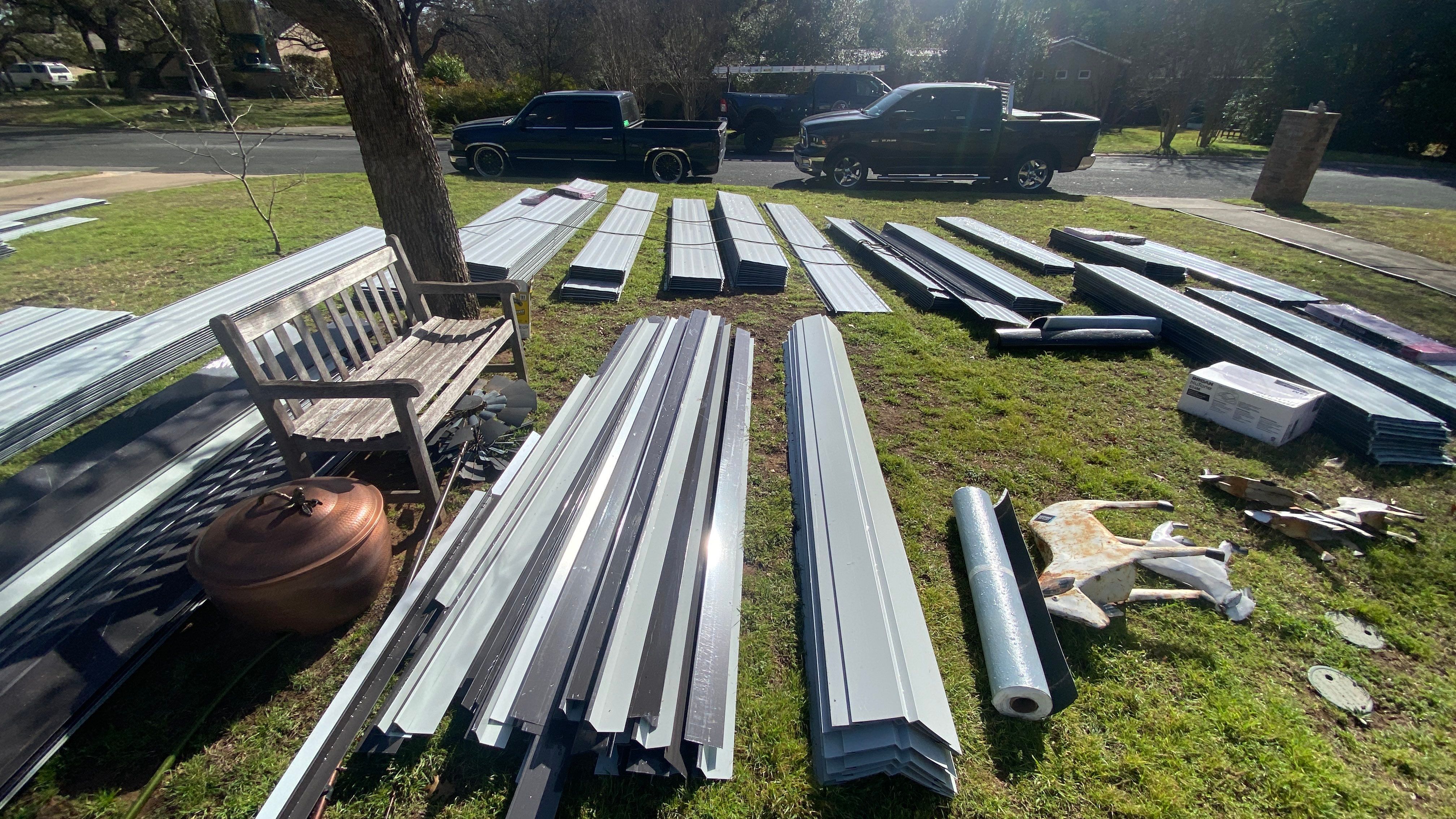 Residential Roof Replacement using 24 GA Double-Lock - Matte Black by Action Exteriors Austin