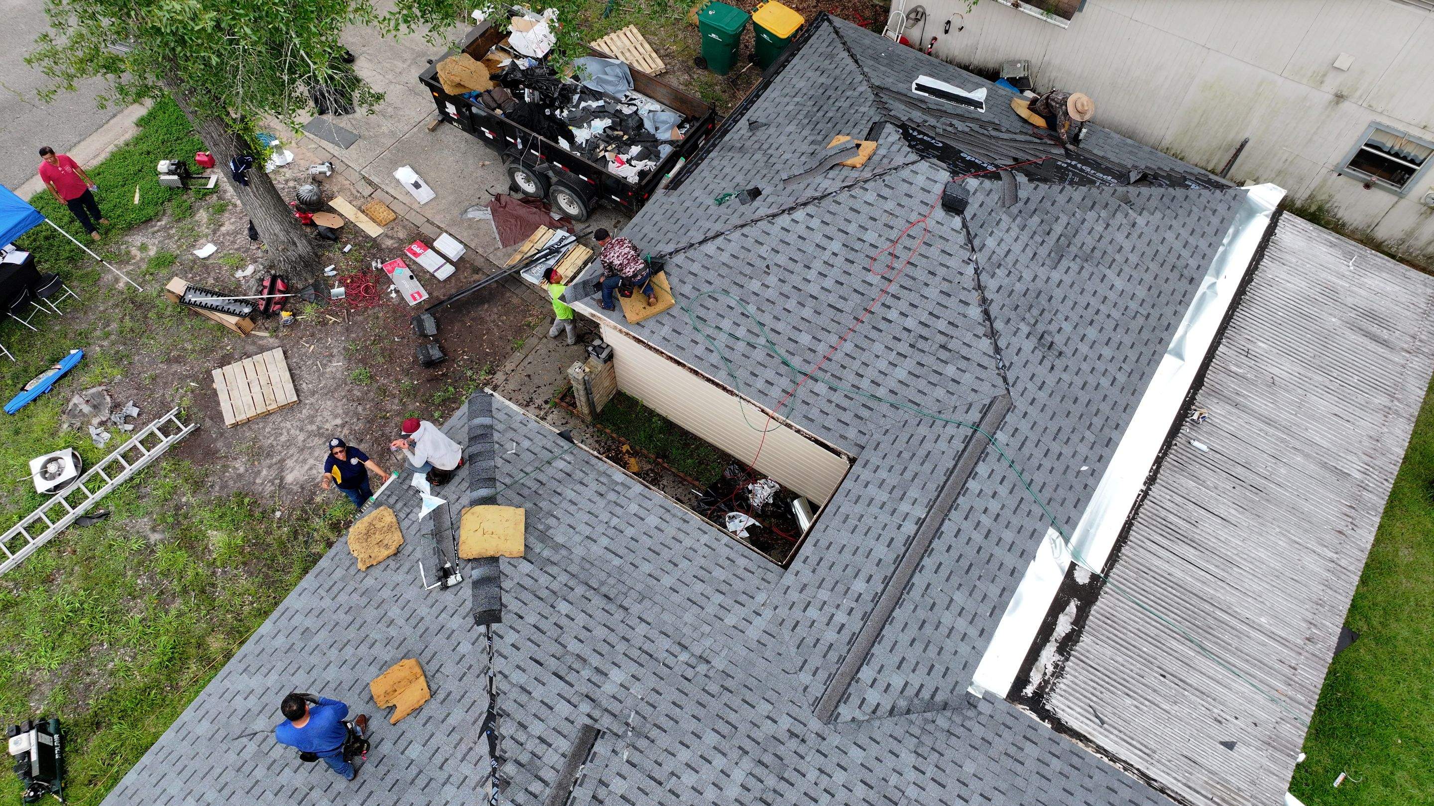 Roof Replacement & Chimney Flashing Rebuild — Conroe, TX by PL Roofing & SB Roofing, LLC.