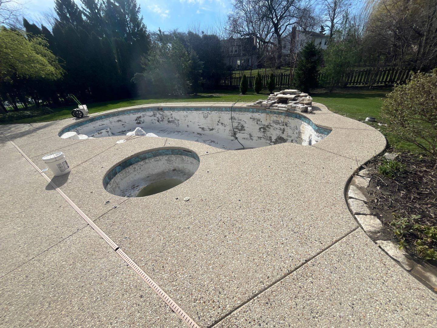 Aggregate Clean and seal using low gloss sealer by Northern Power Washing LLC.