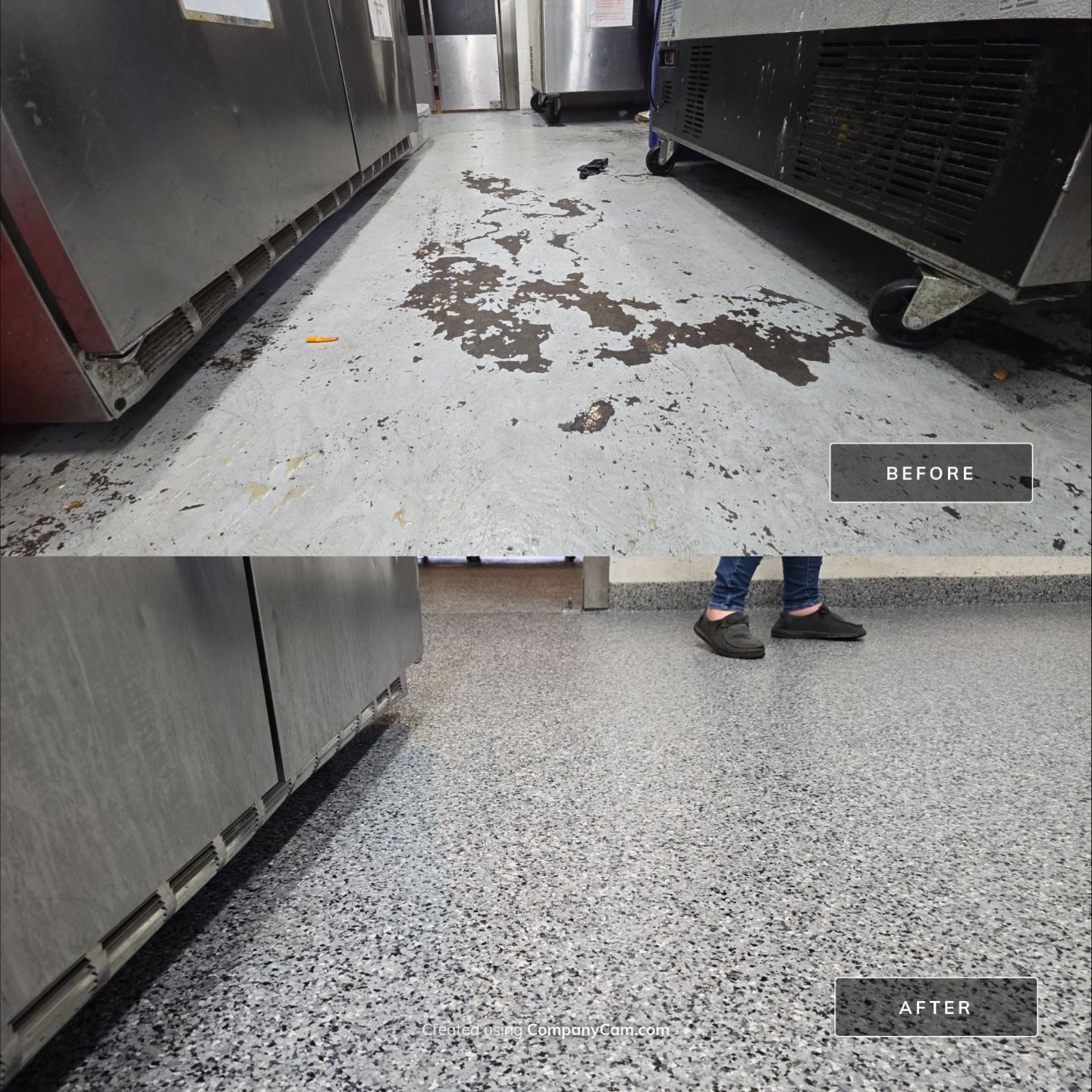 Check it out! Steelwheel Corner gets a new floor! by Elite Floor Solutions