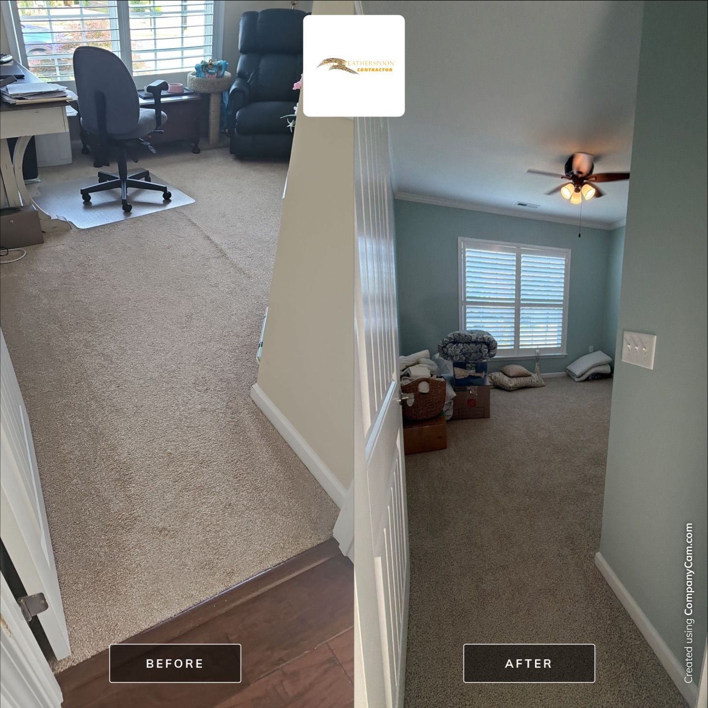 Luxury Vinyl Plank Flooring Installation and Interior Refresh in Durham by Billy Weatherspoon Contractor