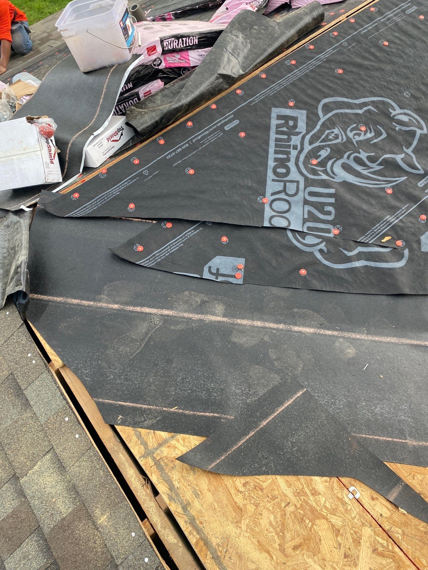 Residential Roofing Installation using Owen's Corning Duration (Lifetime) Shingles by Roof Repair Company