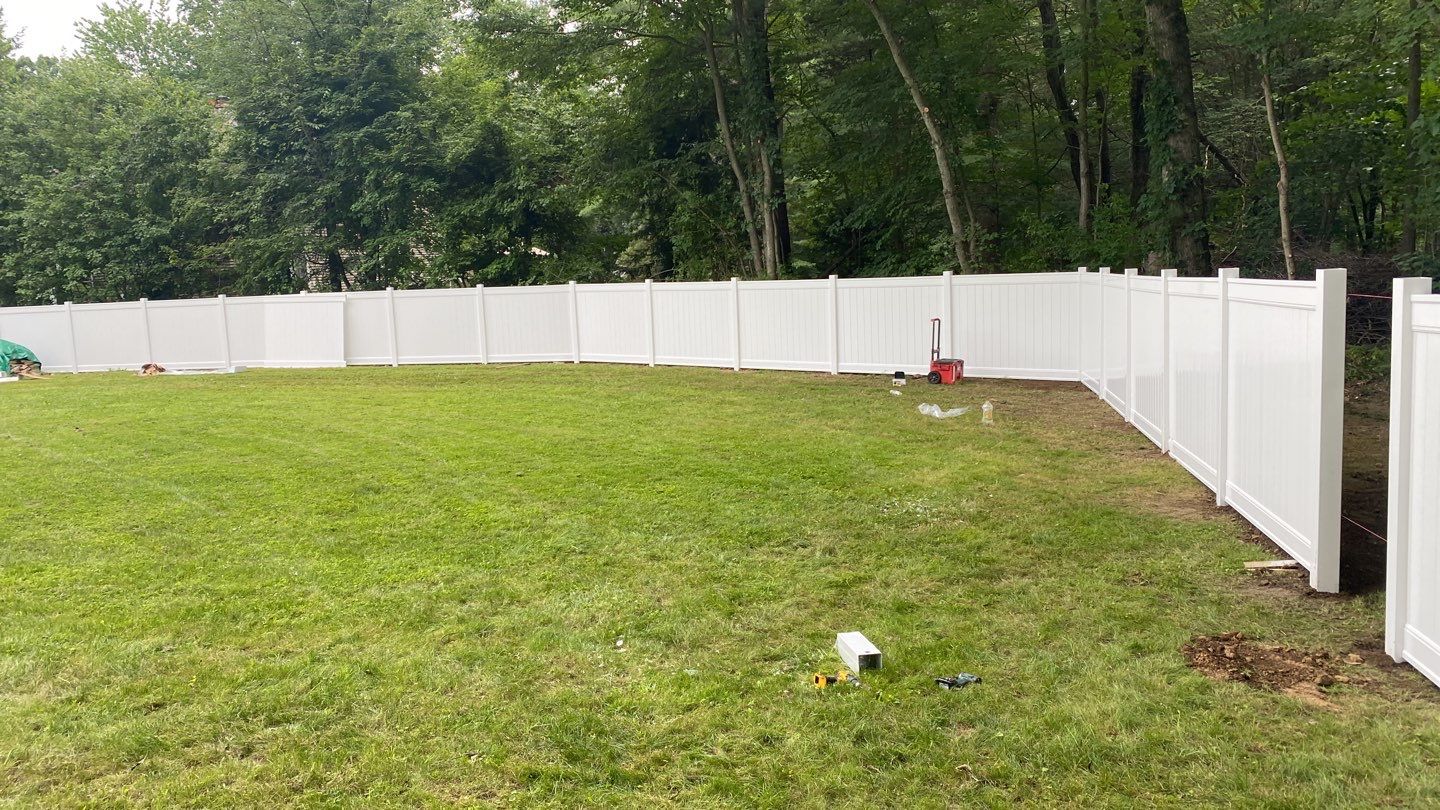 Fence Installation using Vinyl Fence 6ft Privacy by A Plus Exterior