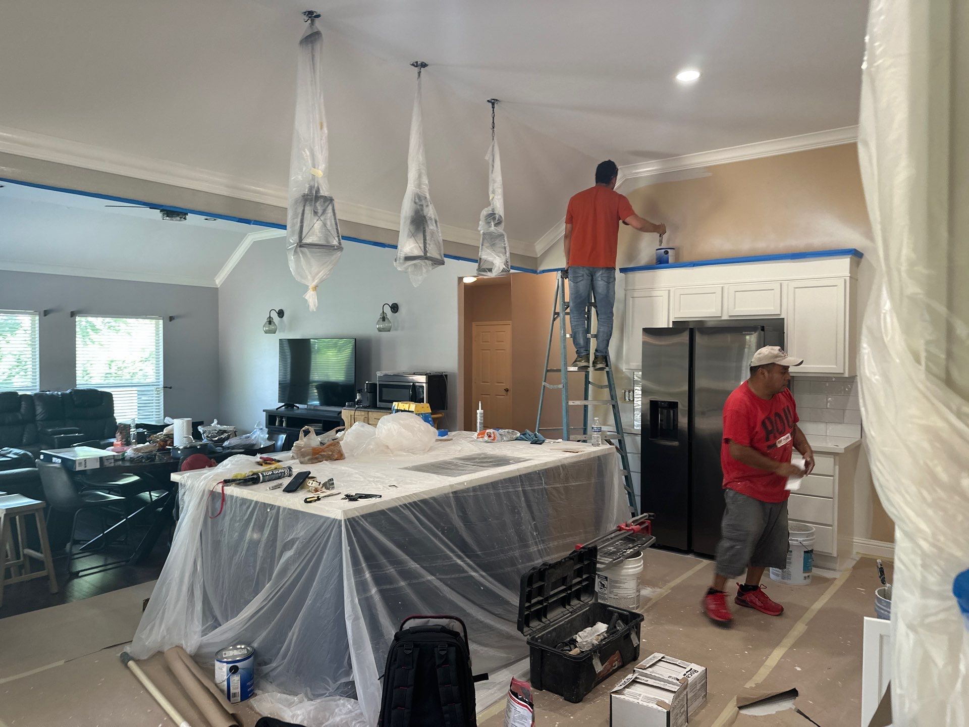Kitchen Remodel and Water Damage Restoration Project by L&T General Contractors and Restoration INC