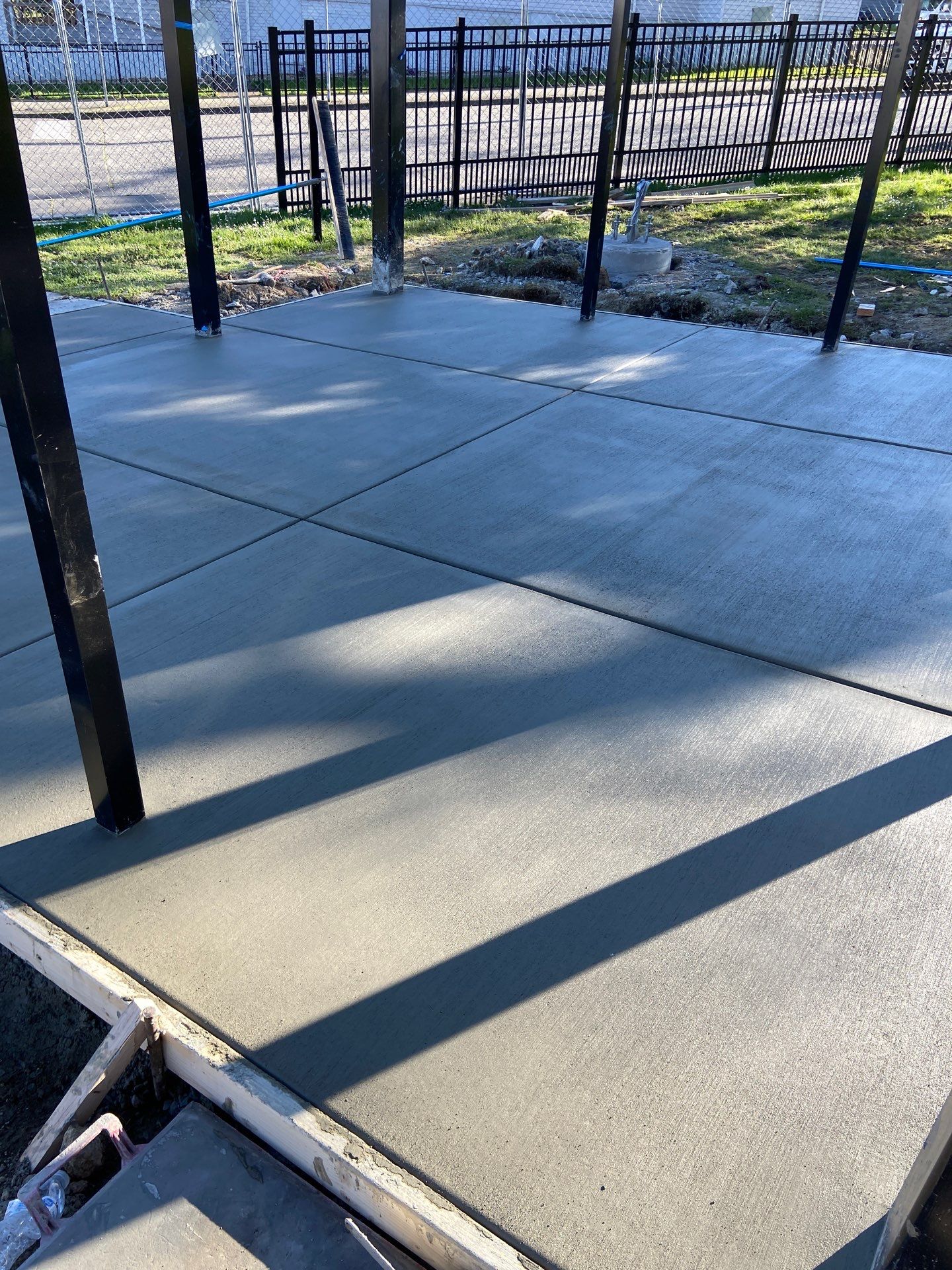 Concrete Patch Repair with Bollards | Clark Dog Park - Everett  by Jireh Asphalt & Concrete Inc 