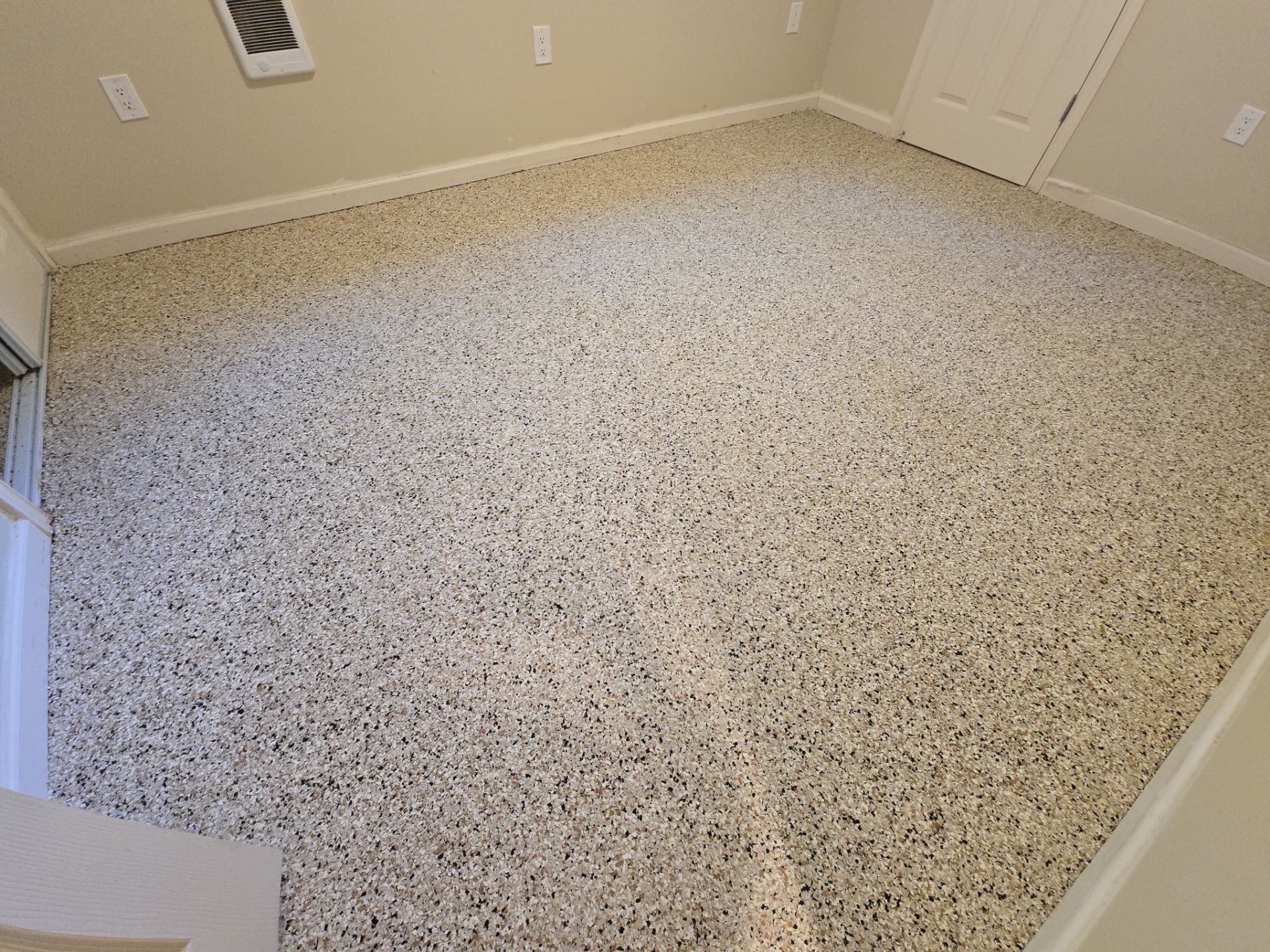 Basement Transformation using Driftwood by Croc Coatings, LLC