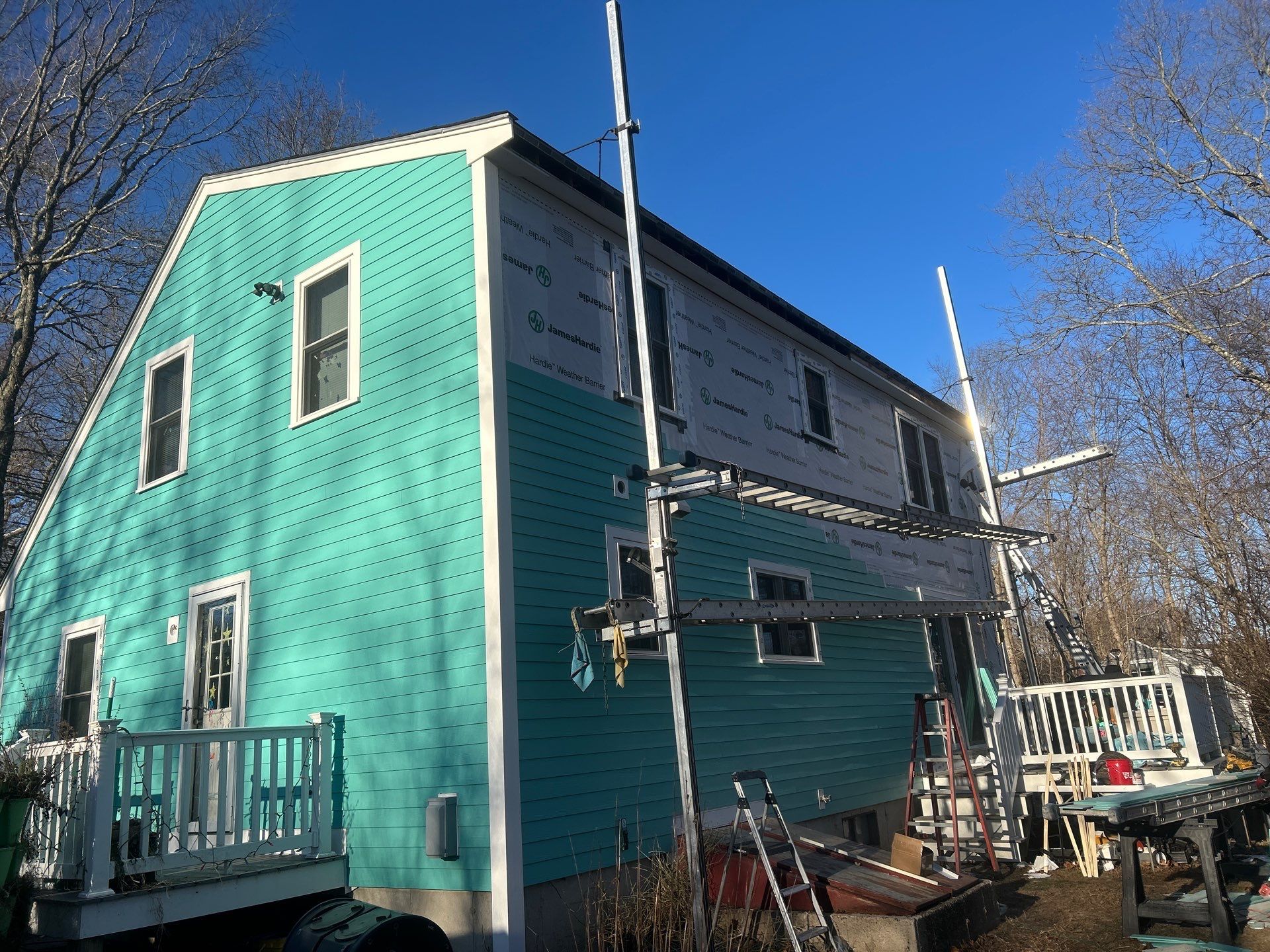 James Hardie siding in Dream Collection color - Dighton, MA by UBrothers Construction