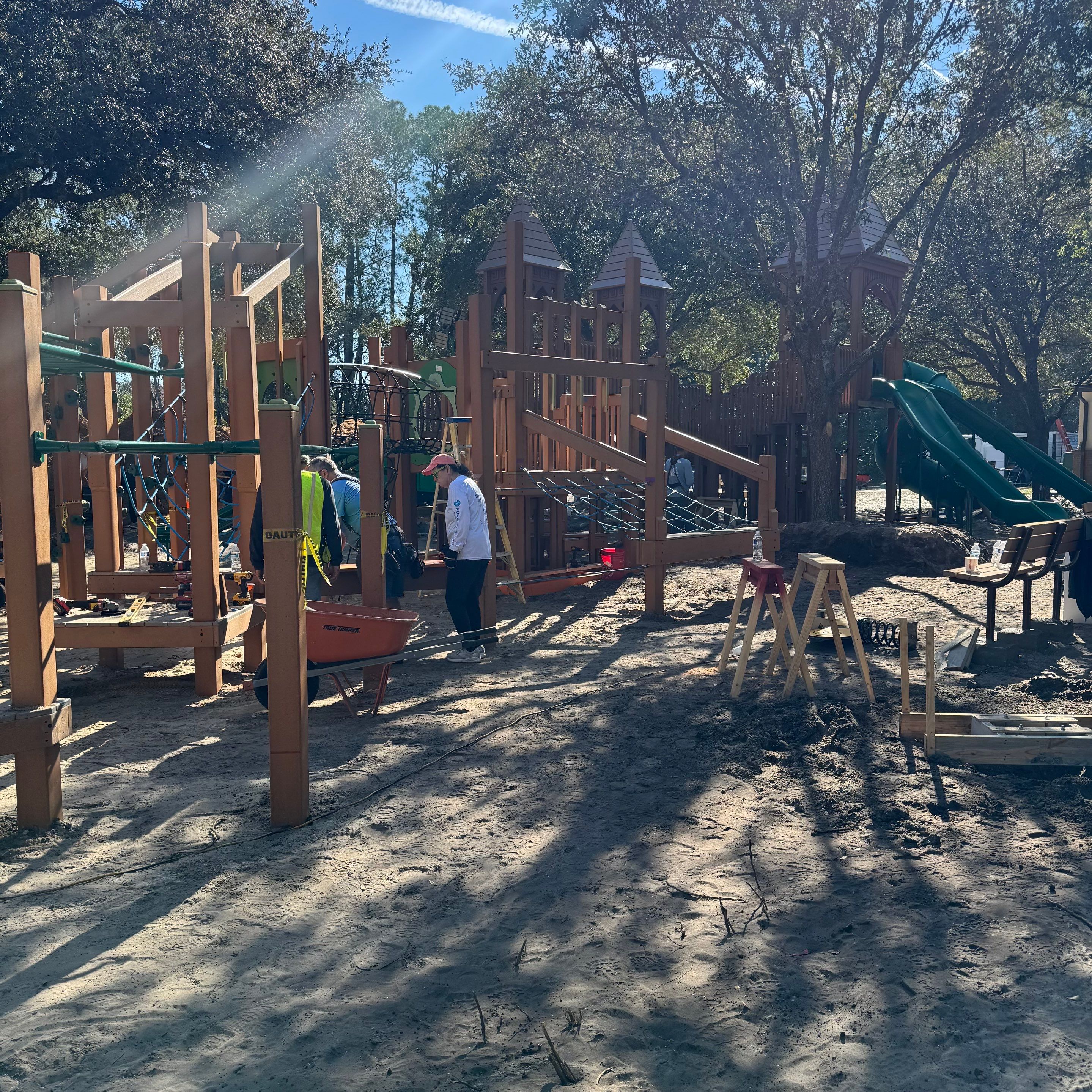Volunteer Work | Deerwood Community Playground by ProGreen Services