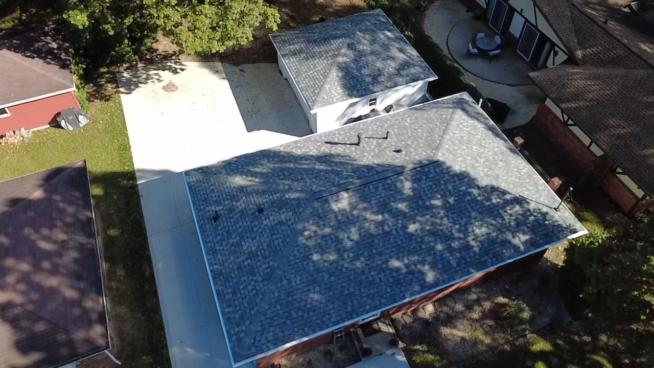 Atlas Pinnacle, Color, Coastal Granite, Drip Edge, Color, Black by Eagle Eye Roofing