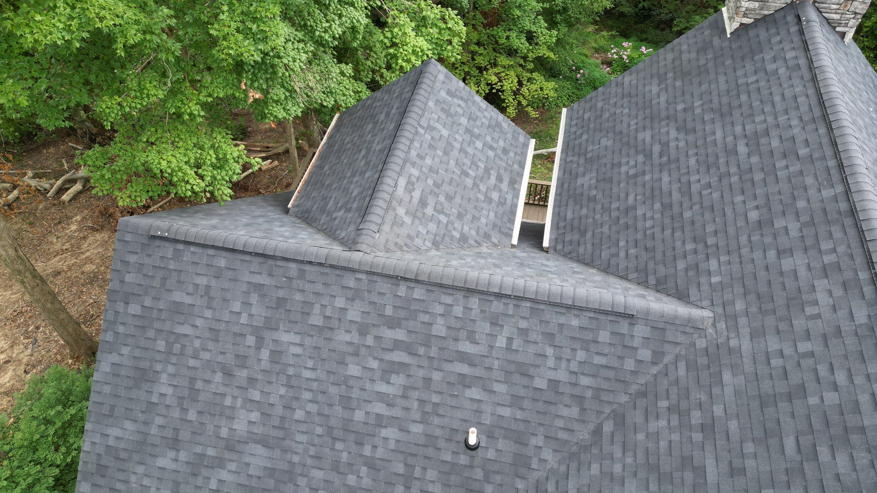 Residential Roofing Installation using Duration Series Shingles - Onyx Black by RoofX 